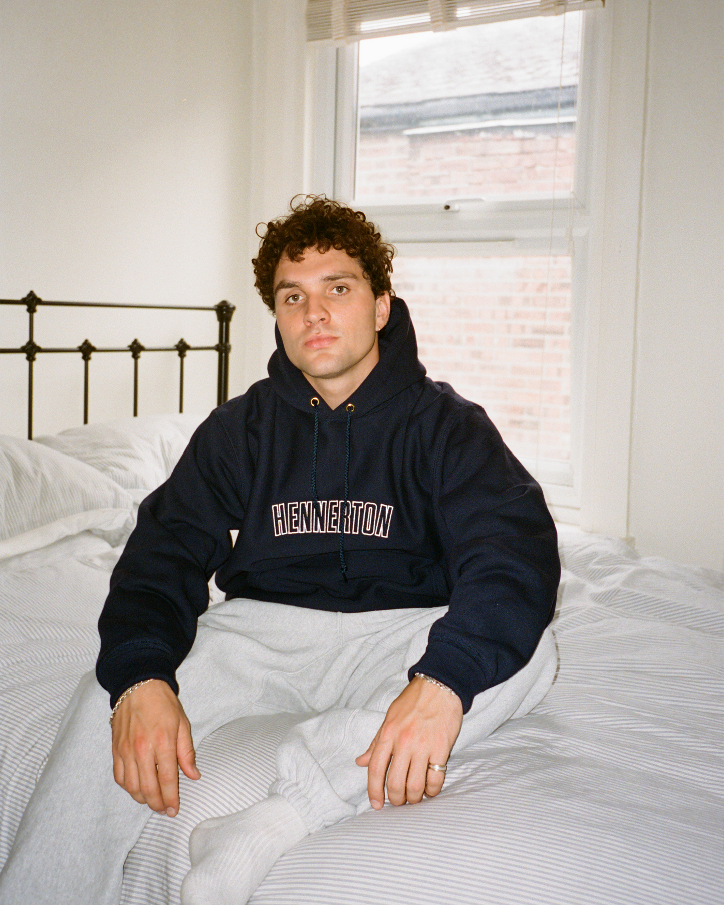 Camber Arc Logo Hoodie: Navy
