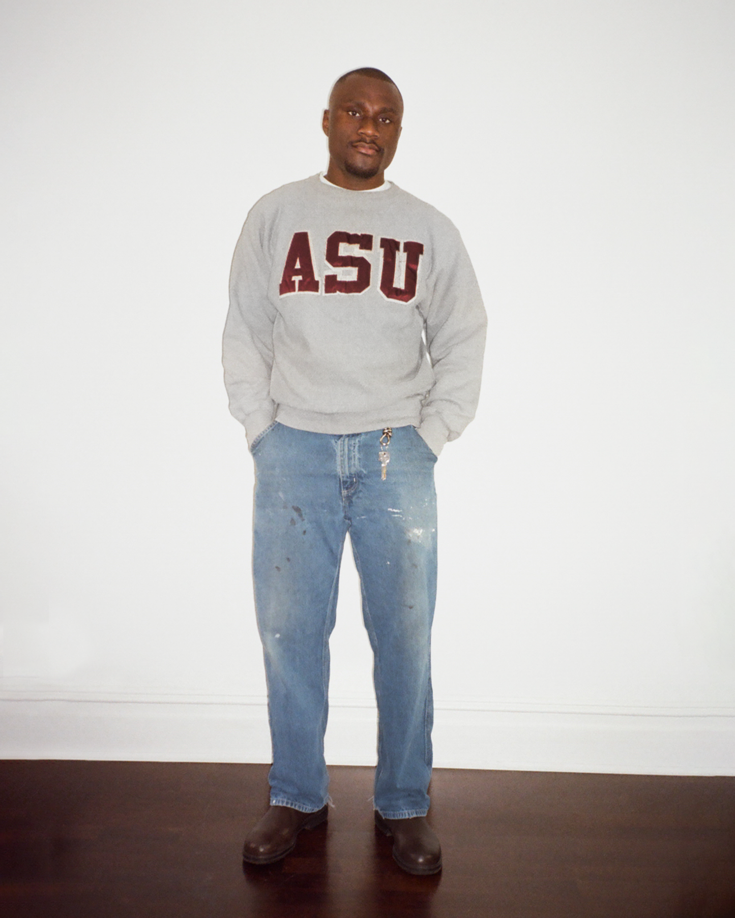 90s Champion Arizona State University Sweatshirt: Grey L