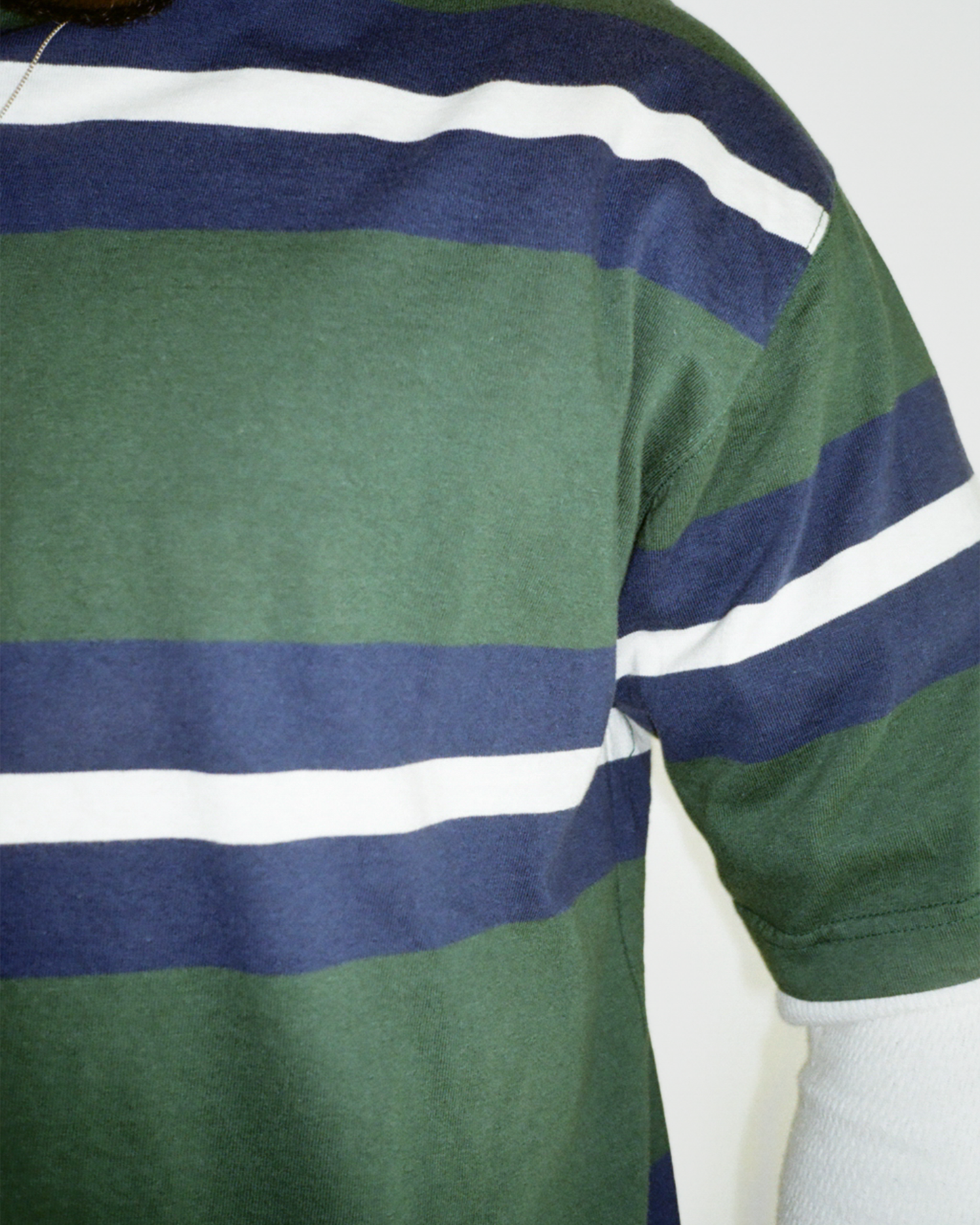 90s Gap Striped Tee: Green L