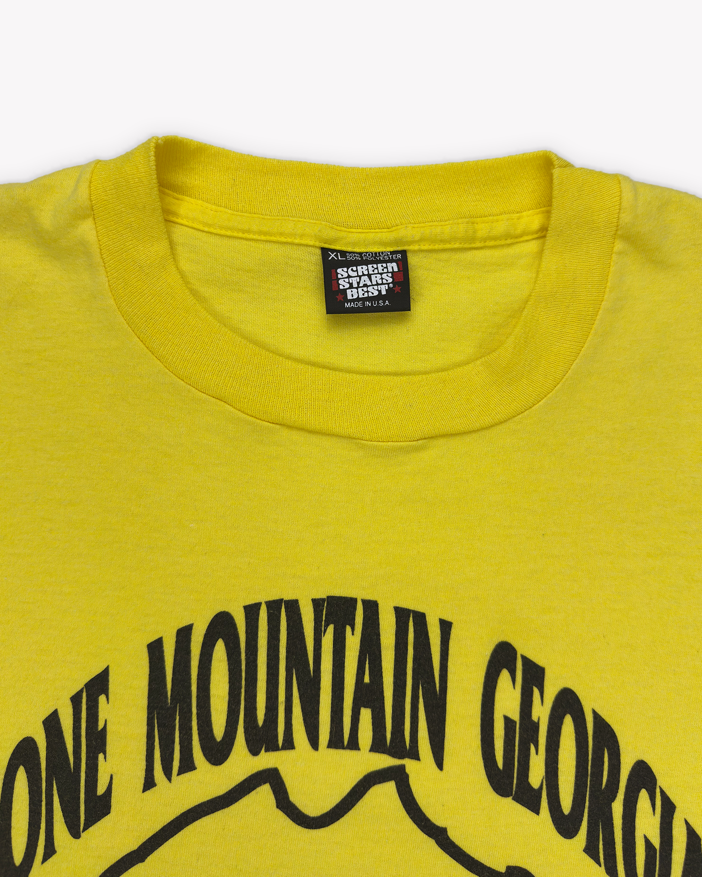 1993 Stone Mountain Single Stitch Tee: Yellow L/XL