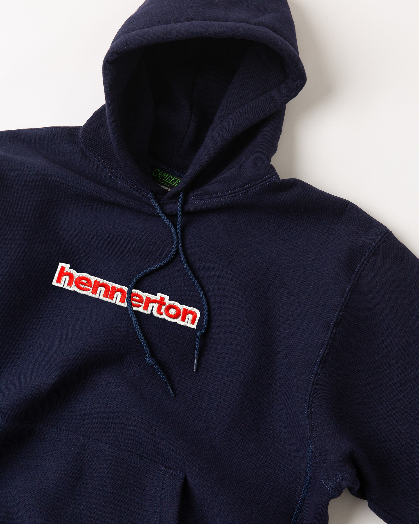 CAMBER CLASSIC LOGO HOODIE: NAVY