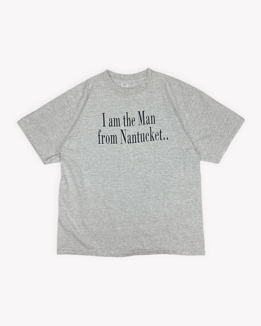 90s Nantucket Single Stitch Tee: Grey L/XL