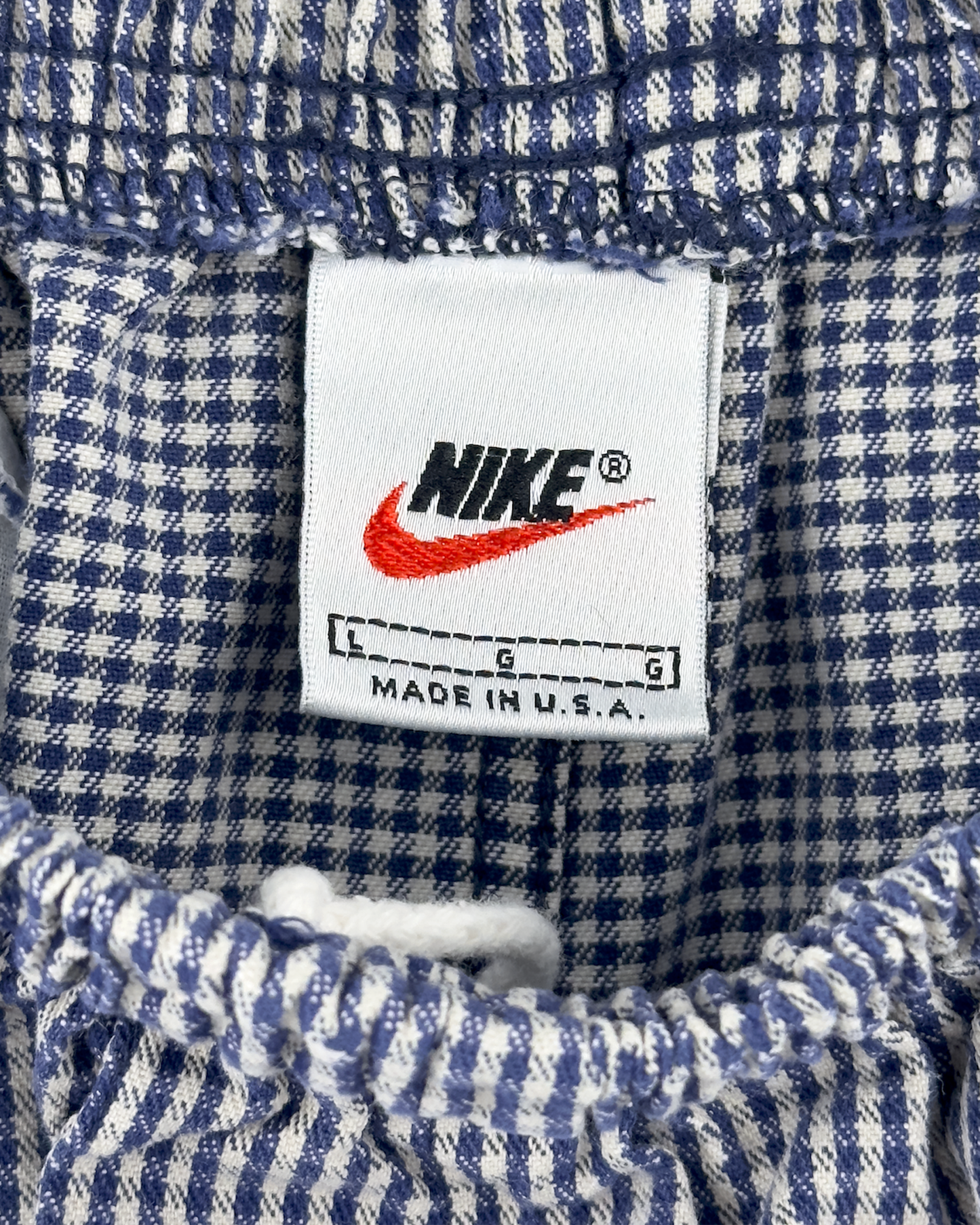 90s Nike Check Shorts: Blue 30-34"