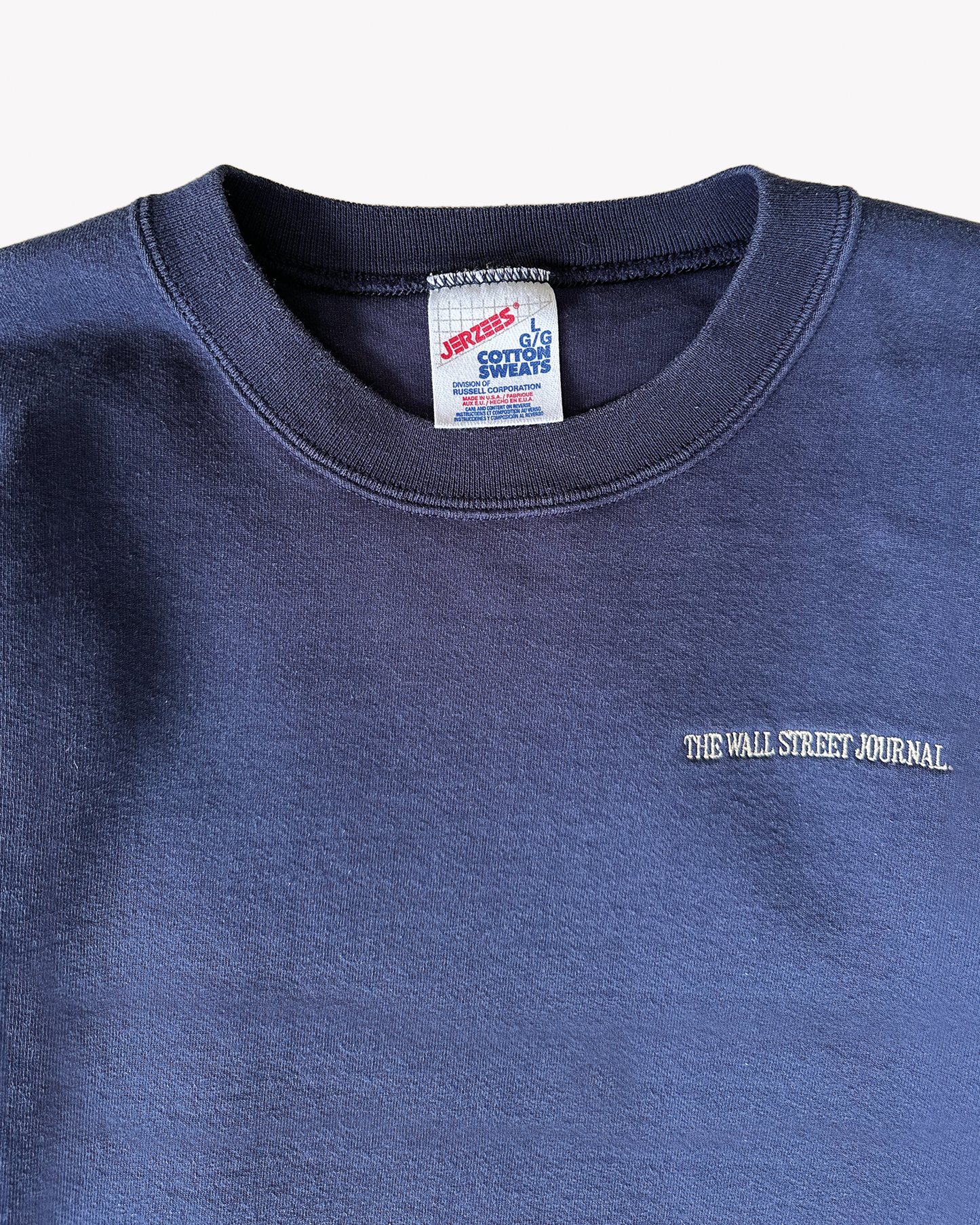 90s Wall Street Journal Sweat: Navy M/L