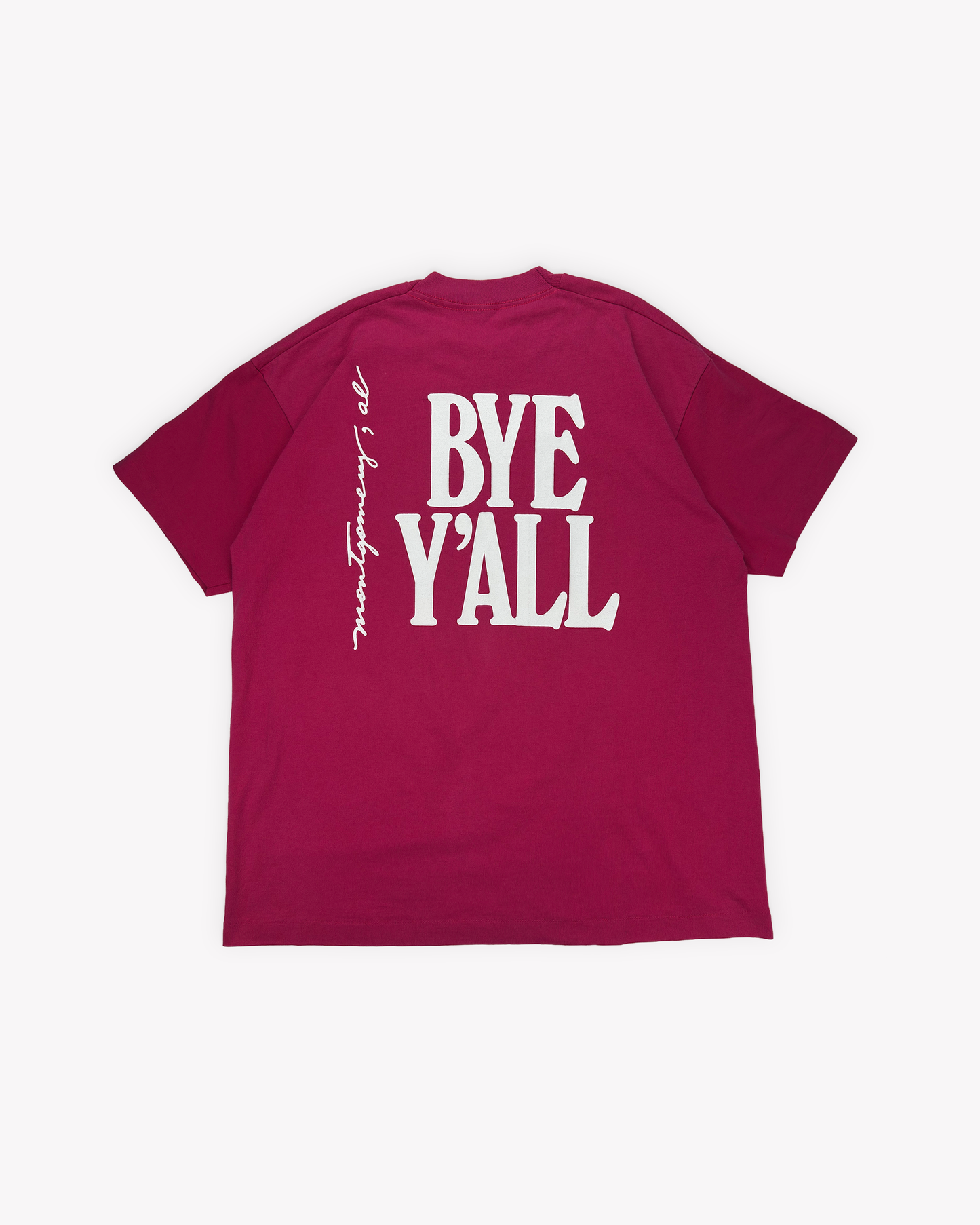 90s Hey Y'All Single Stitch Tee: Pink L