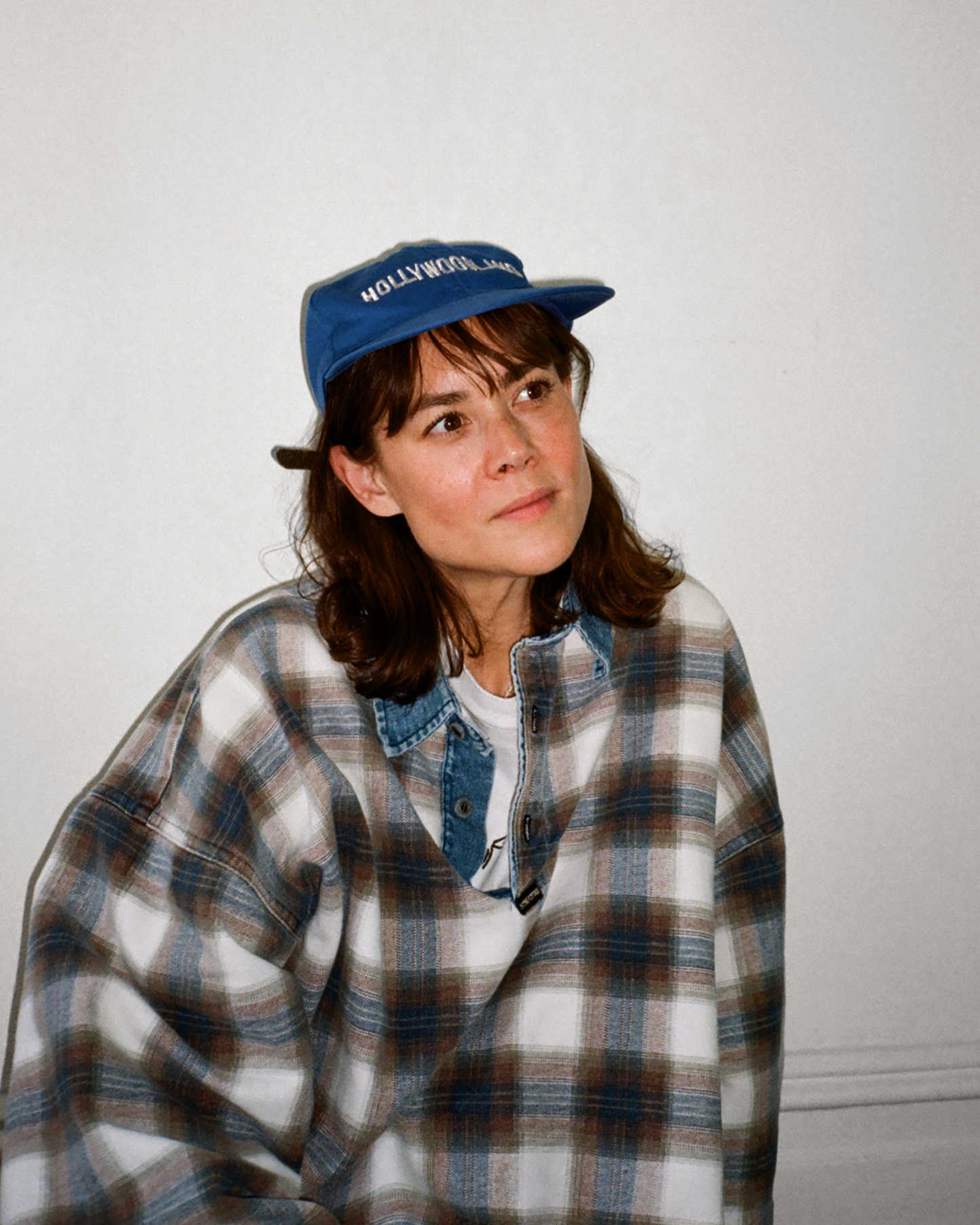 90s Hollywood 6 Panel Cap: Blue