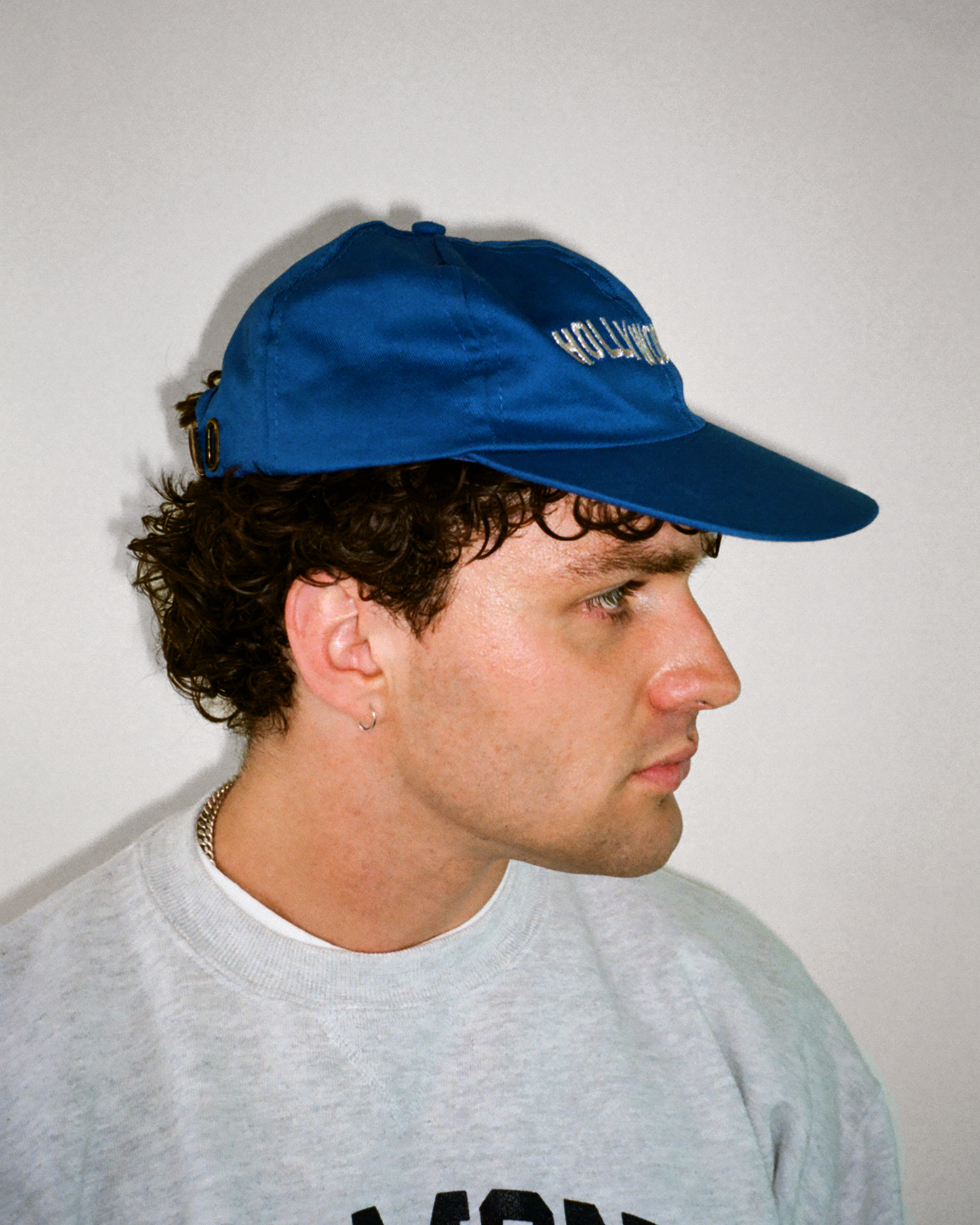 90s Hollywood 6 Panel Cap: Blue