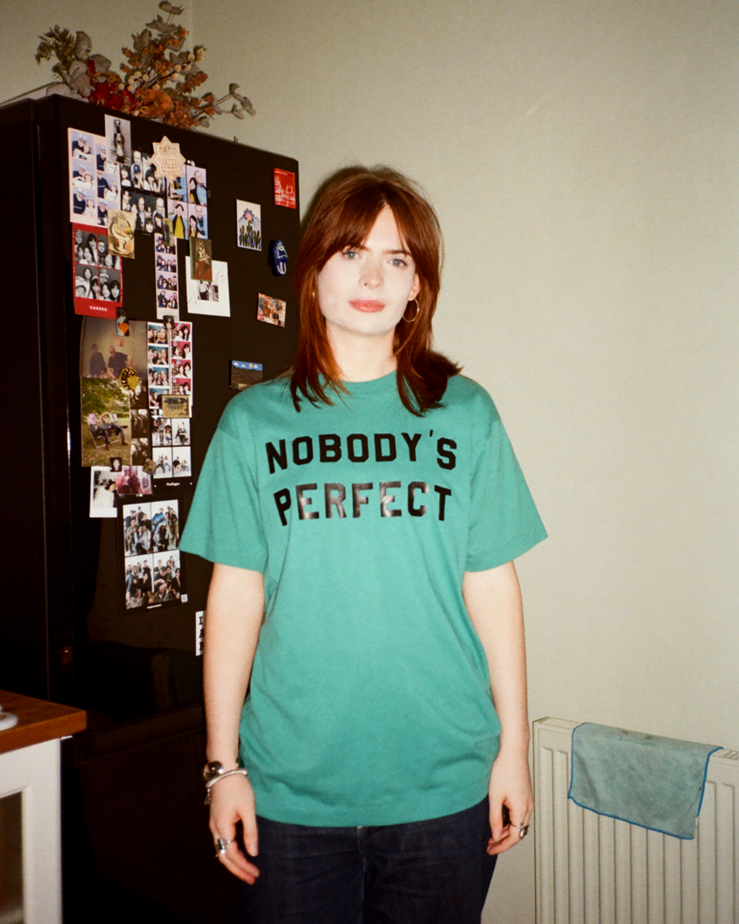 90s Nobody's Perfect Single Stitch Tee: Teal M