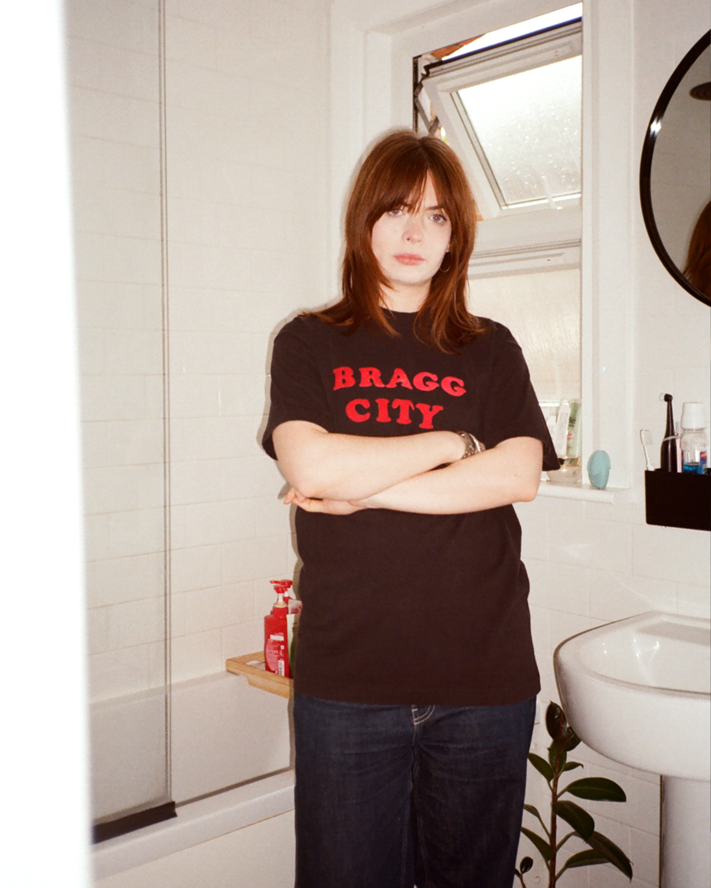 90s Bragg City Single Stitch Tee: Black S/M