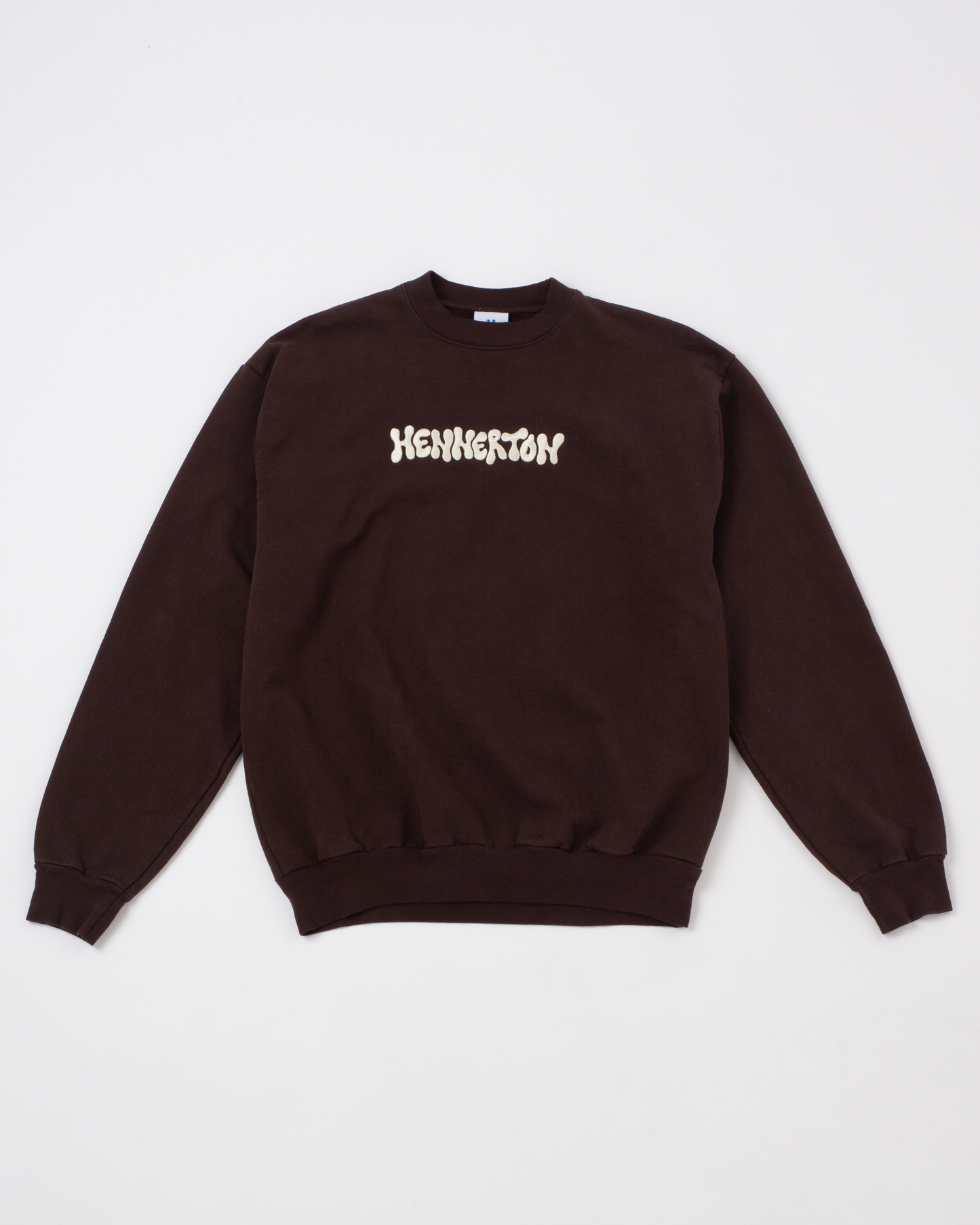 HENNERTON SLIME LOGO SWEATSHIRT: CHOCOLATE