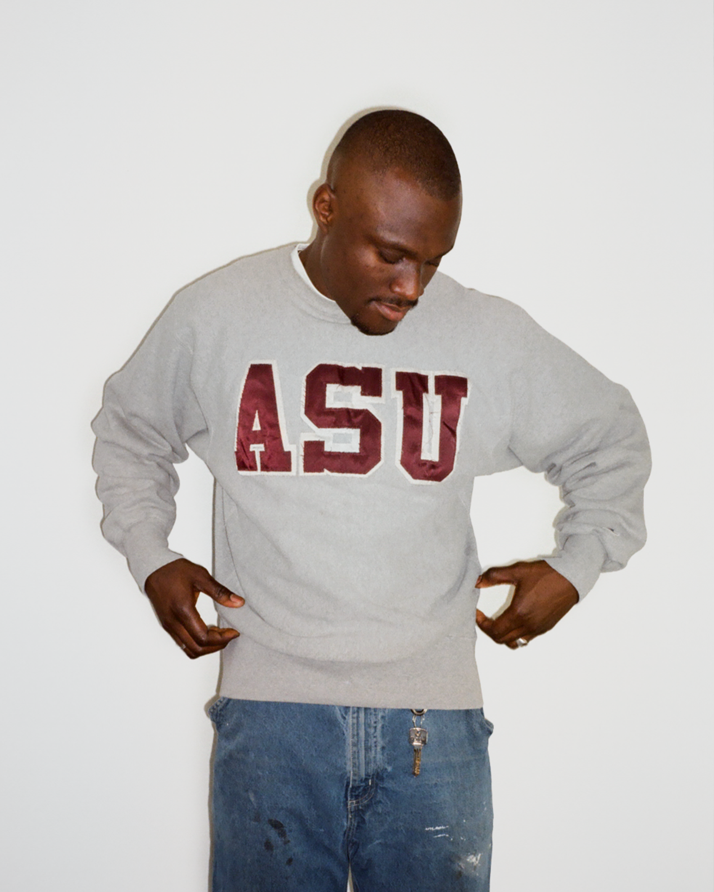 90s Champion Arizona State University Sweatshirt: Grey L