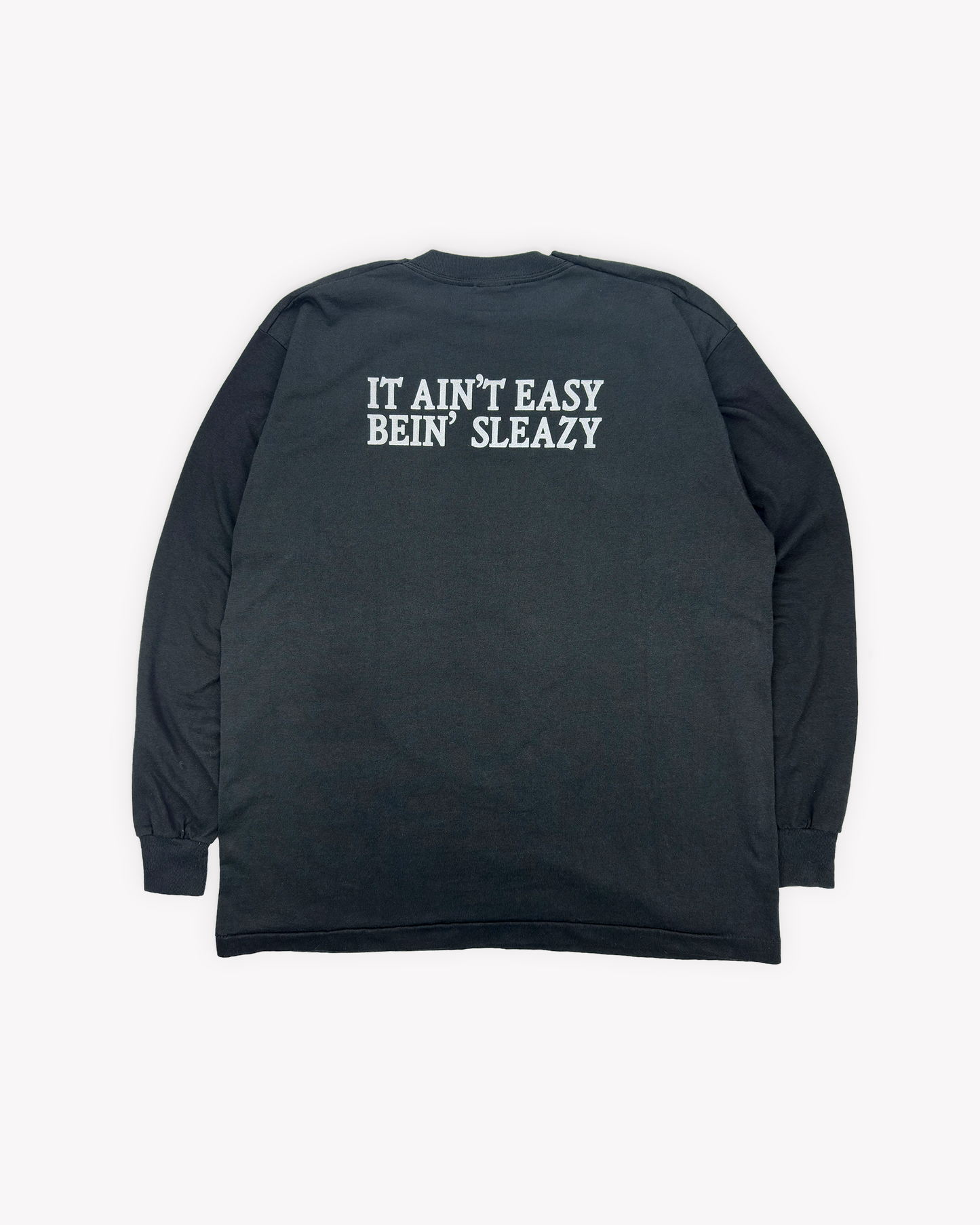 90s Blind Willie's Single Stitch LS Tee: Black L/XL