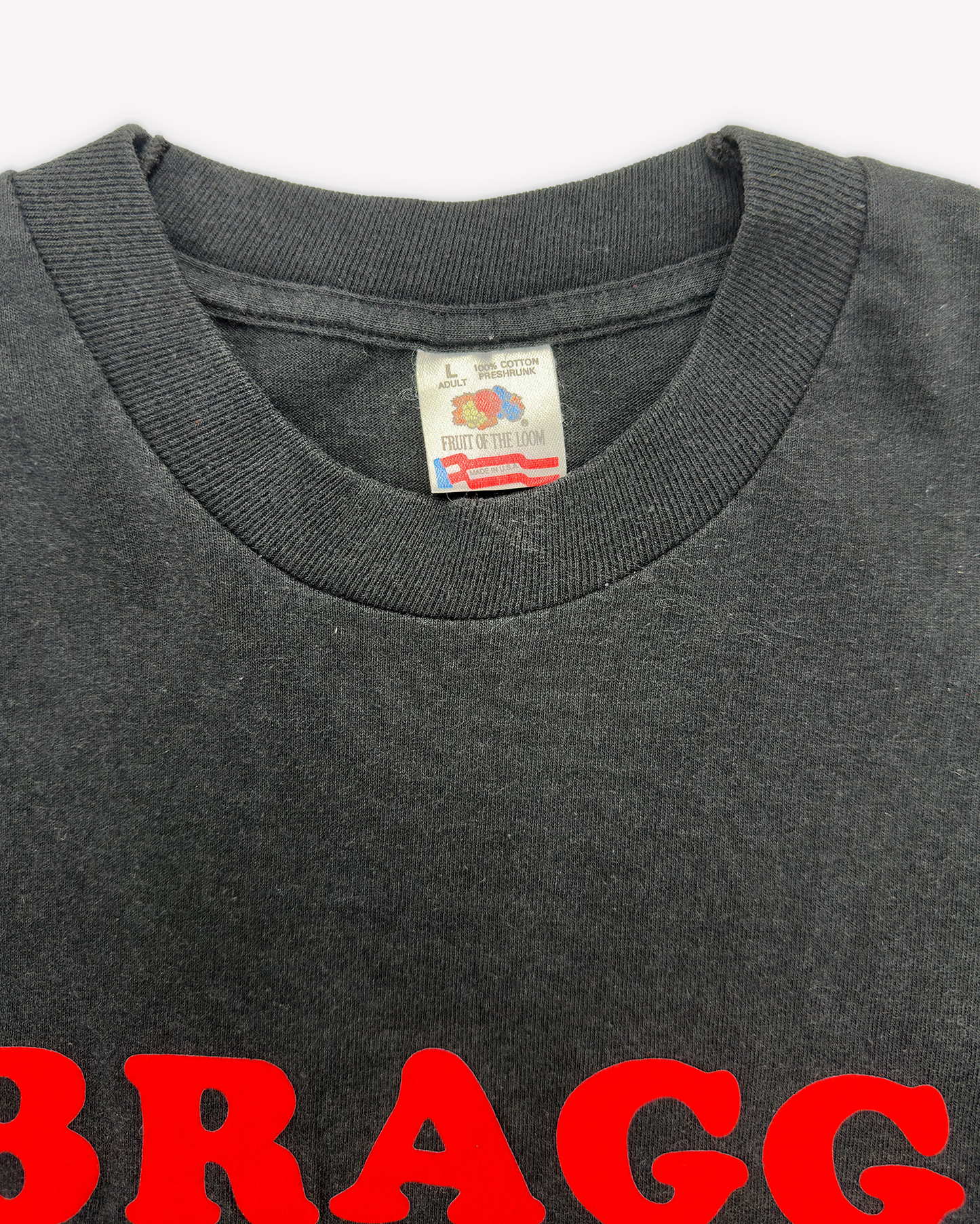 90s Bragg City Single Stitch Tee: Black S/M