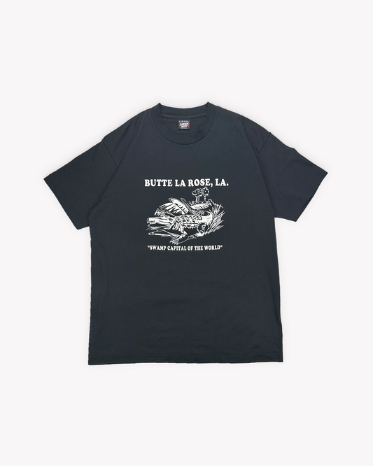 90s Butte La Rose Single Stitch Tee: Black M/L