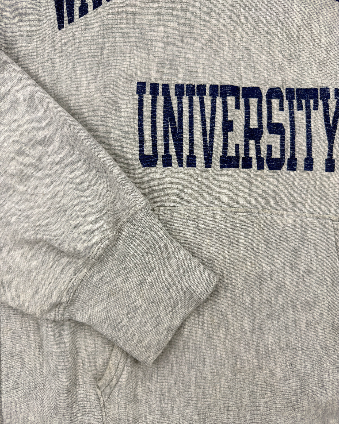 80s Champion Washington and Lee University Hoodie: Grey M