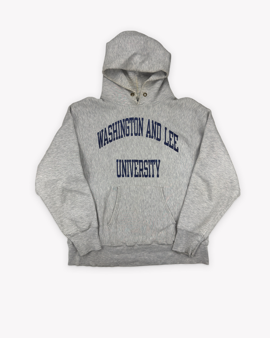 80s Champion Washington and Lee University Hoodie: Grey M