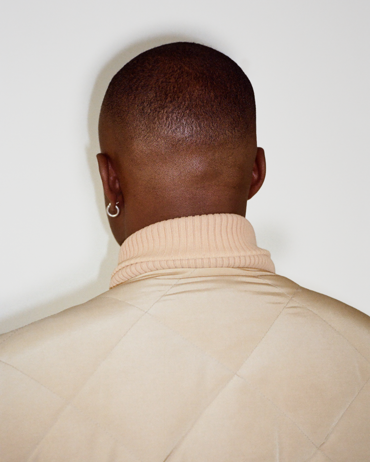 70s Eddie Bauer Skyliner Down Jacket: Beige M/L