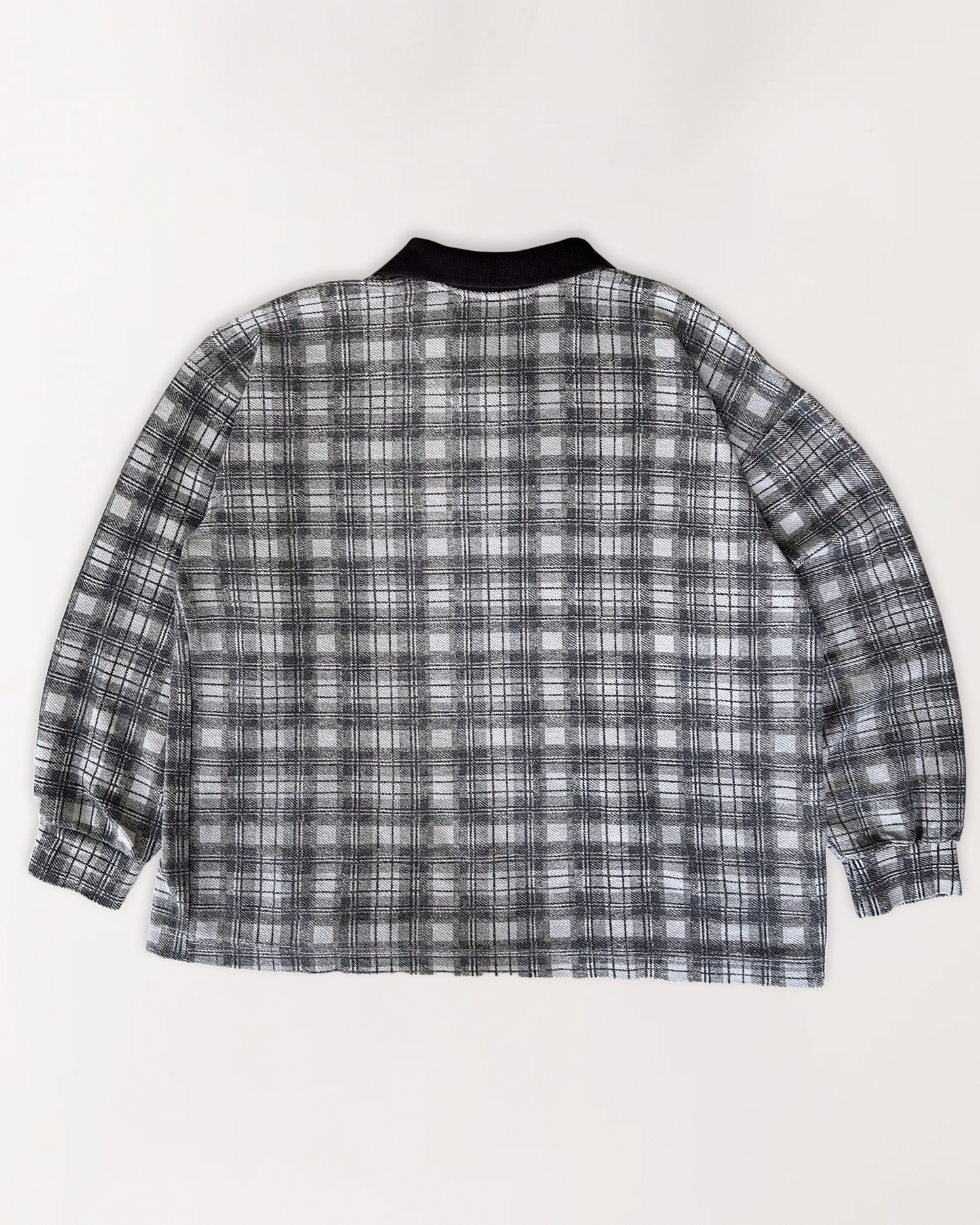 90s GAP LONG SLEEVE CHECKED POLO SHIRT M/L