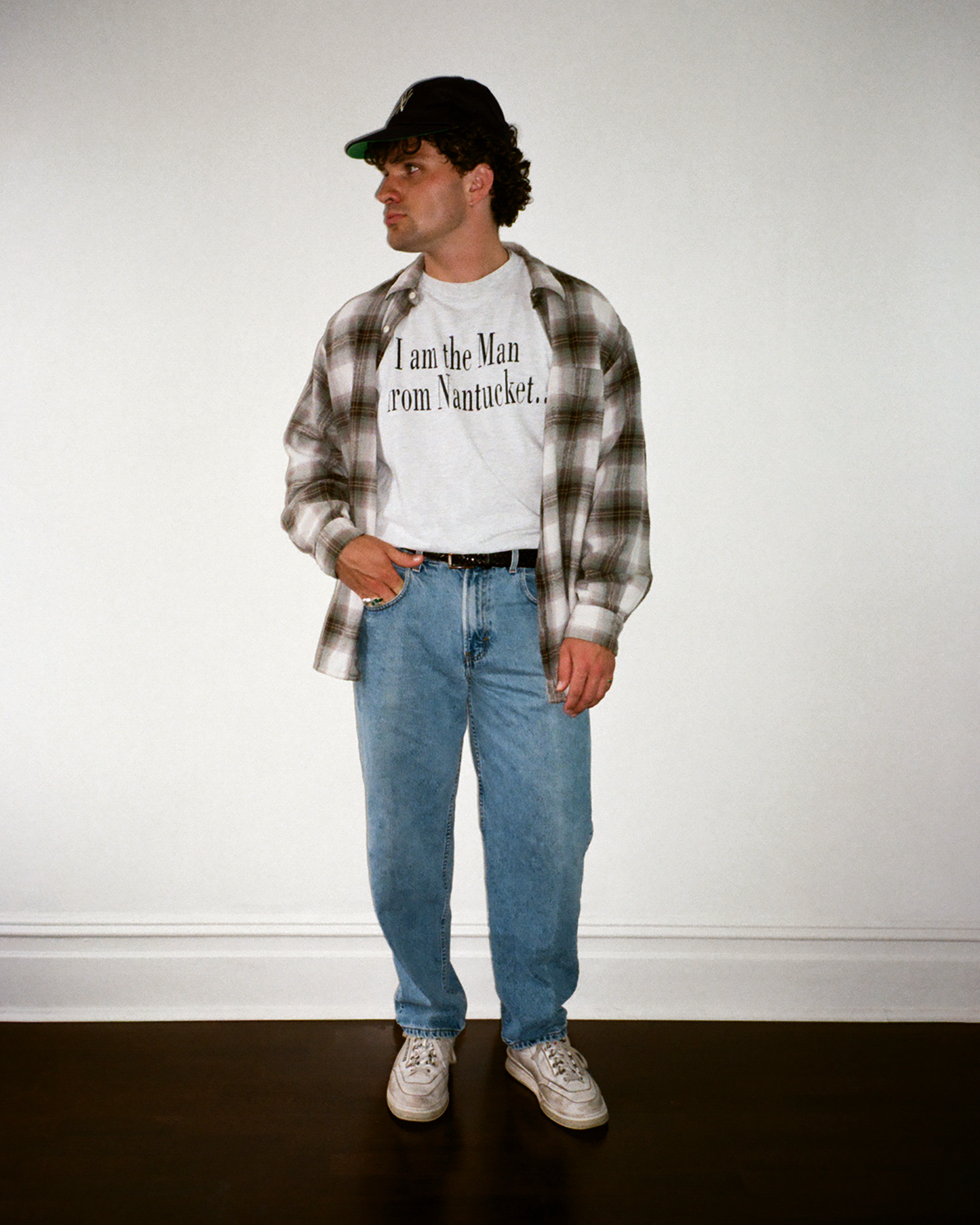90s Gap Shadow Plaid Flannel Shirt: Green XL