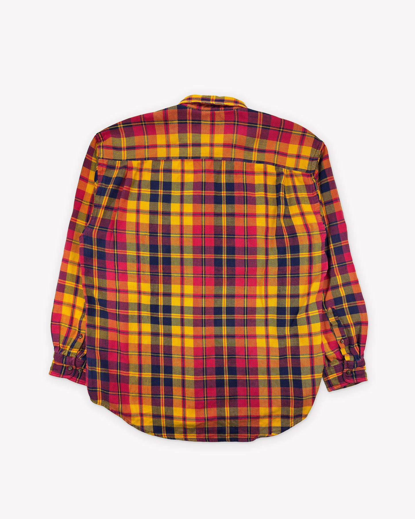 90s Gap Flannel Work Shirt: Yellow L