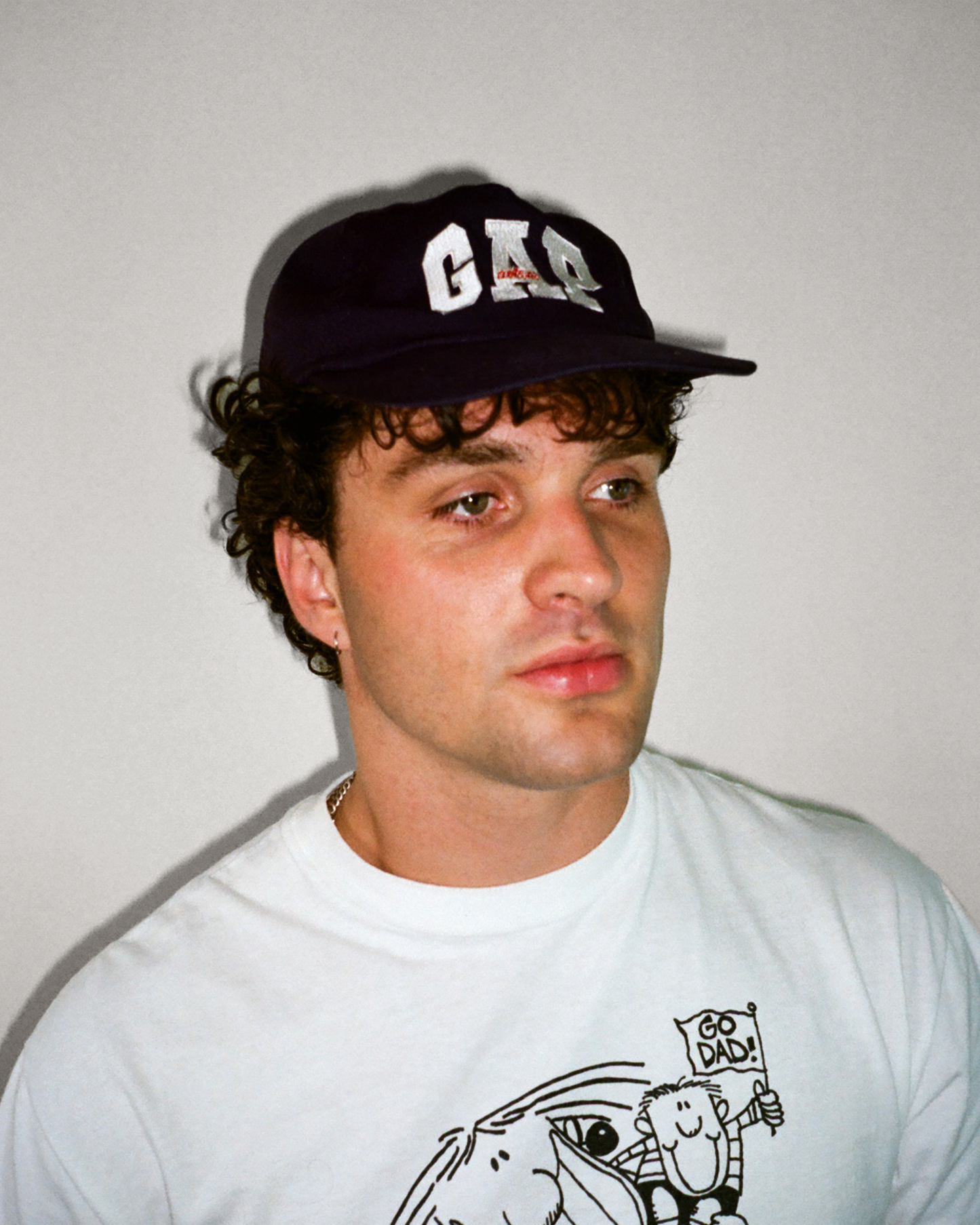 90s Gap Athletic 5 Panel Snapback Cap: Navy