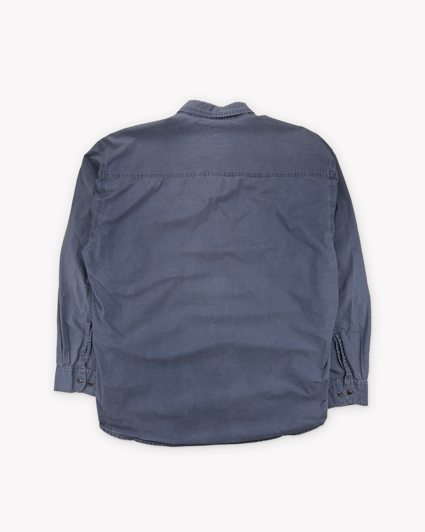 90s Gap Poplin Work Shirt: Blue XL