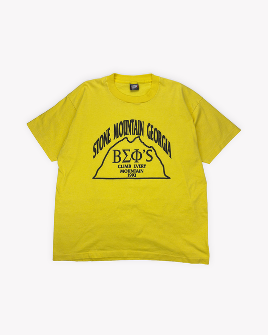 1993 Stone Mountain Single Stitch Tee: Yellow L/XL