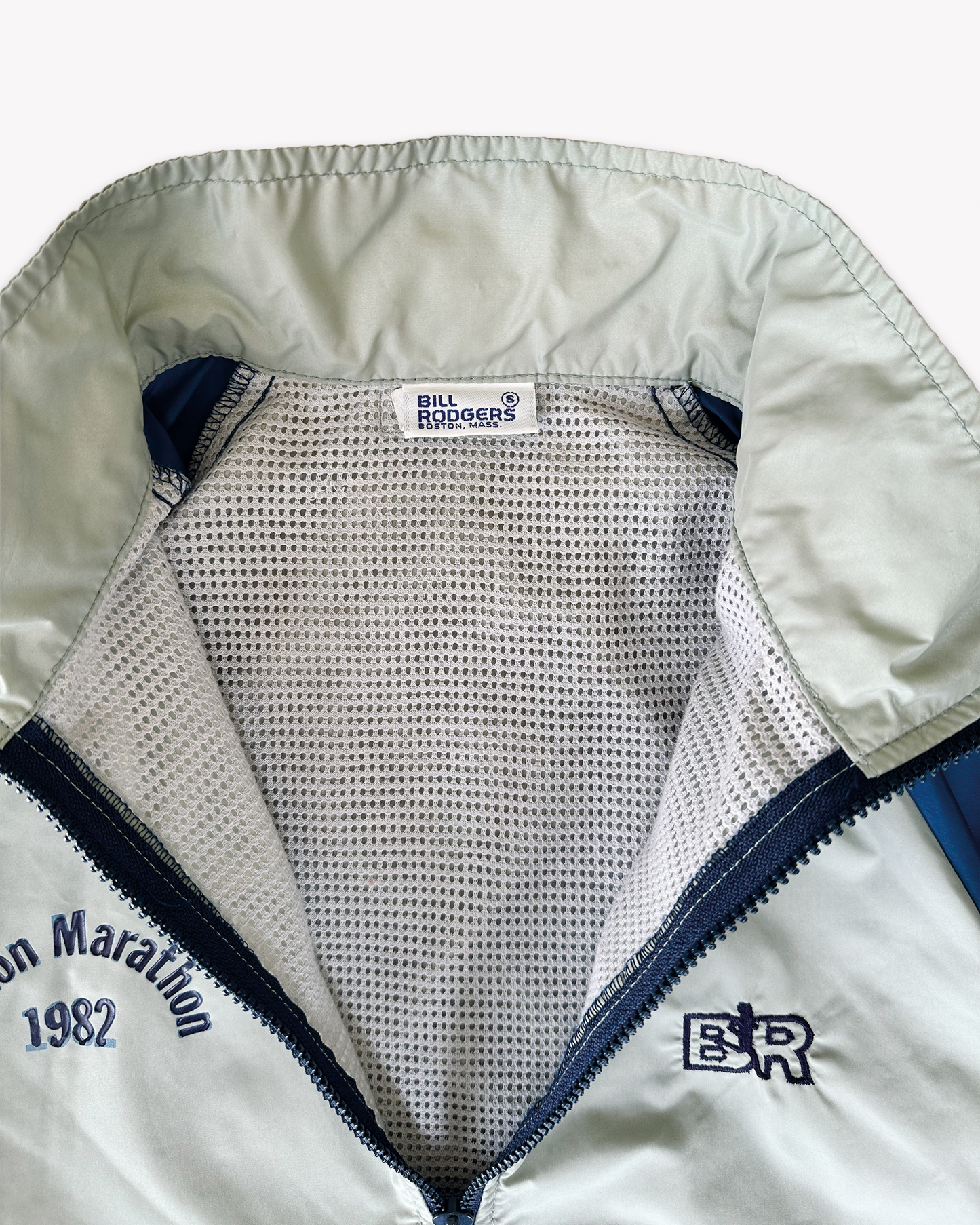 1982 Boston Marathon Bill Rodgers Track Jacket: Blue S