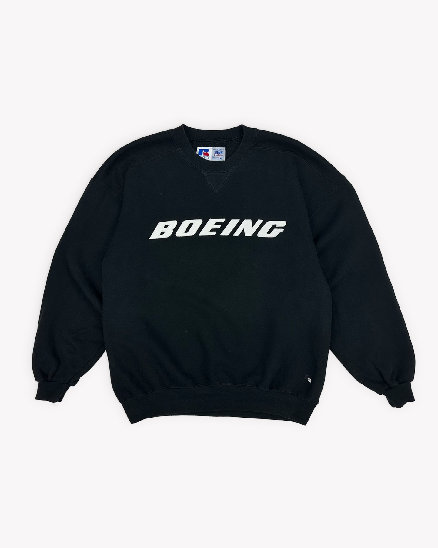 90s Boeing Sweatshirt: Black L