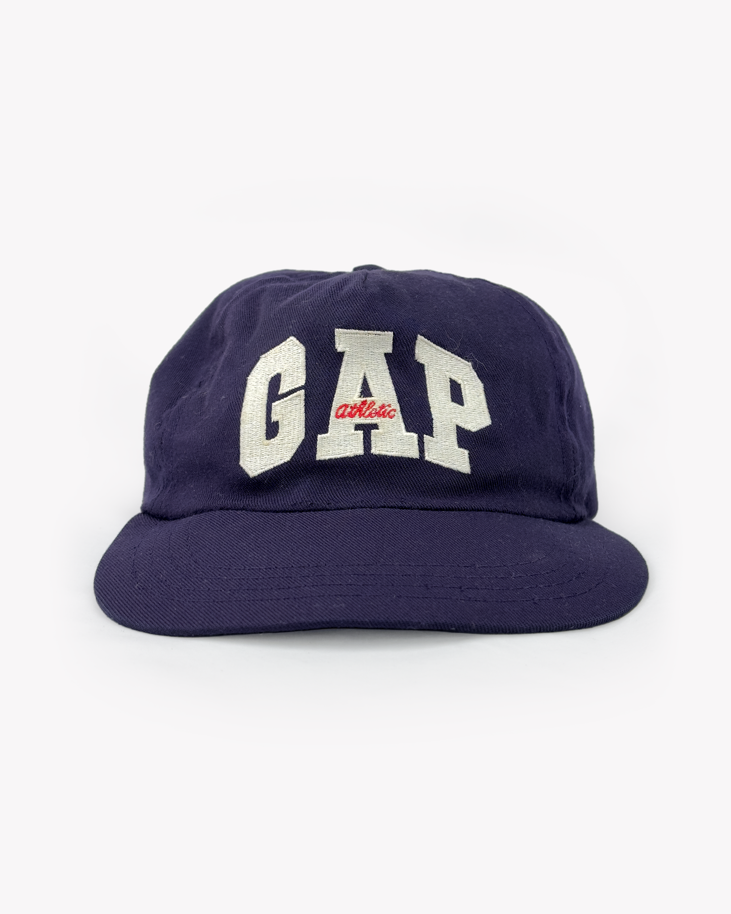 90s Gap Athletic 5 Panel Snapback Cap: Navy