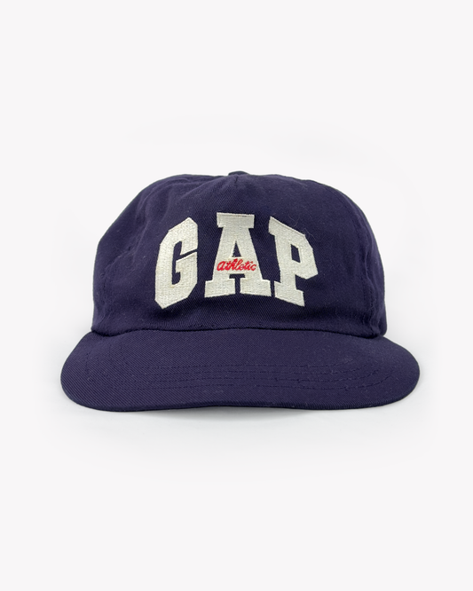 90s Gap Athletic 5 Panel Snapback Cap: Navy