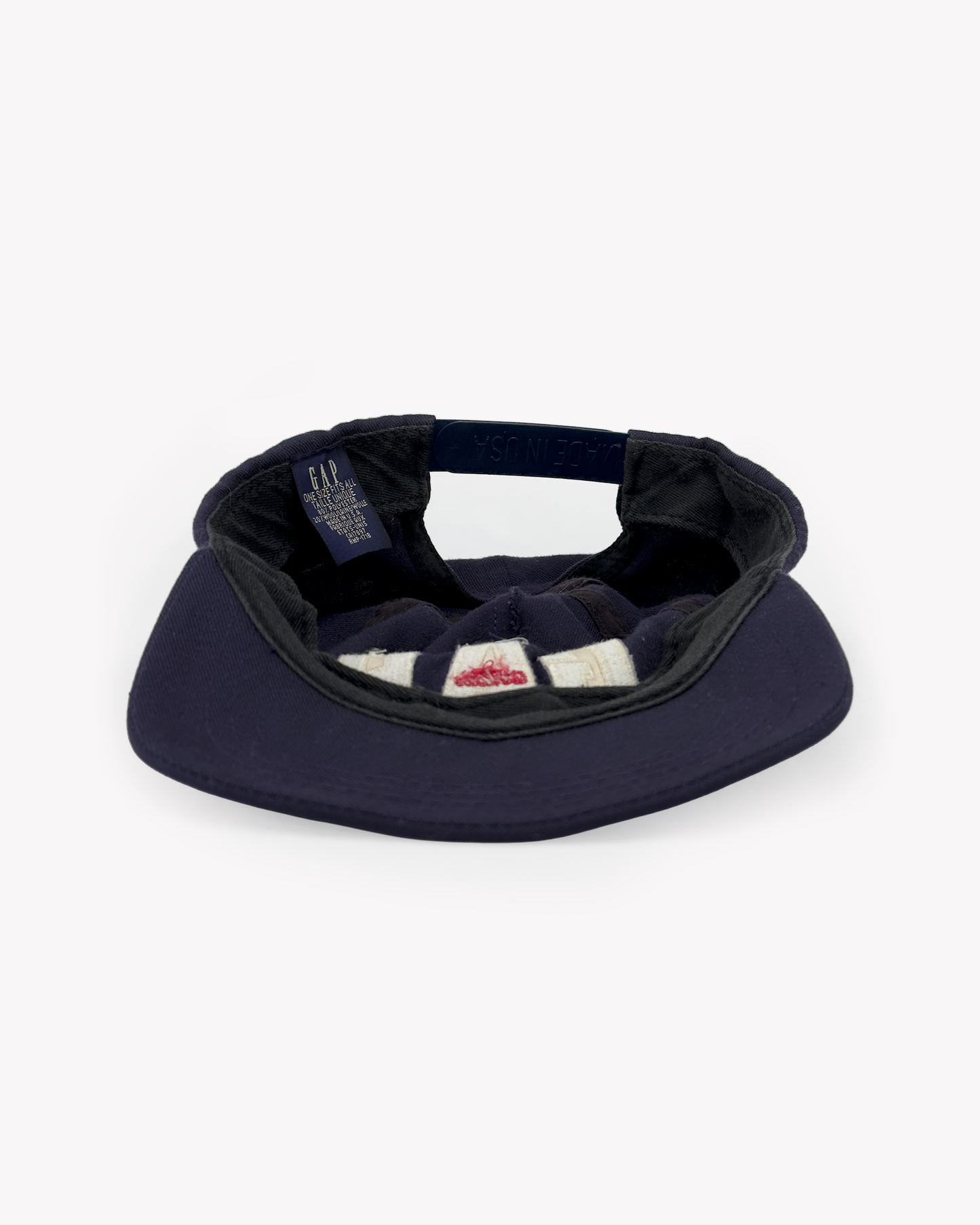 90s Gap Athletic 5 Panel Snapback Cap: Navy