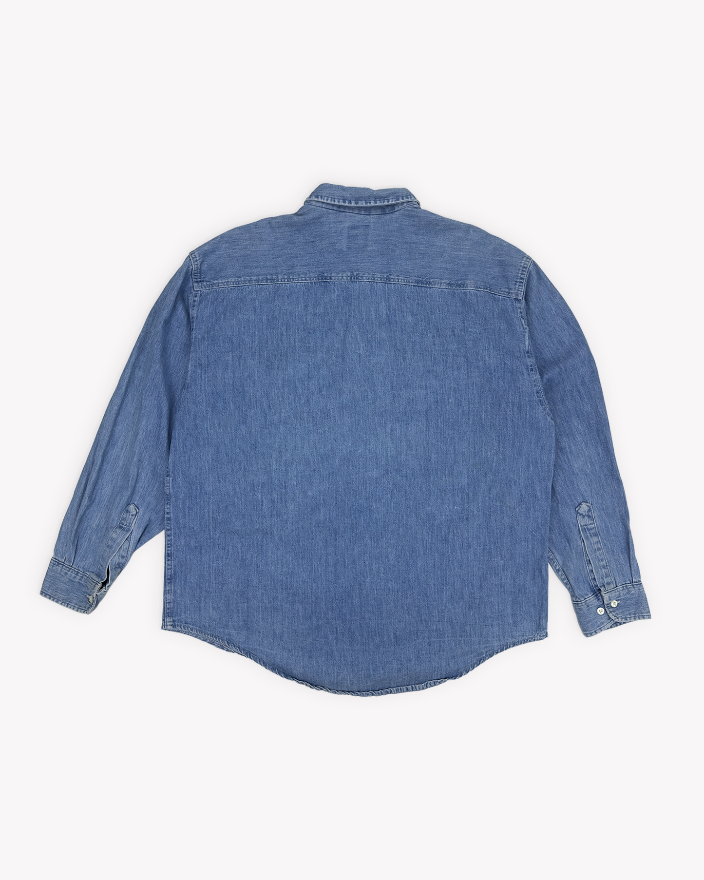 90s Gap Heavy Denim Work Shirt: Blue XL
