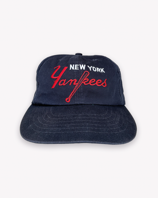 90s New York Yankees Cap: Navy