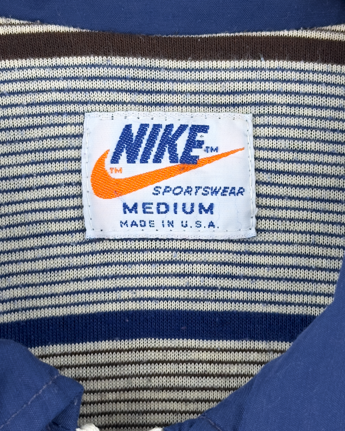 80s Nike Windbreaker Jacket: Blue M