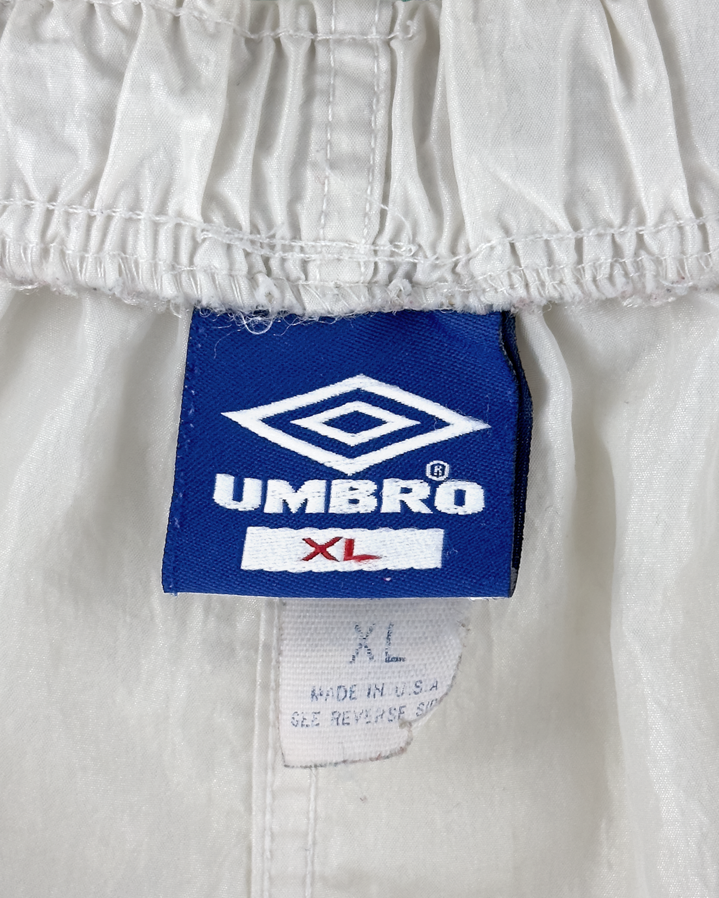 90s Umbro Nylon Shorts: White 32-36"