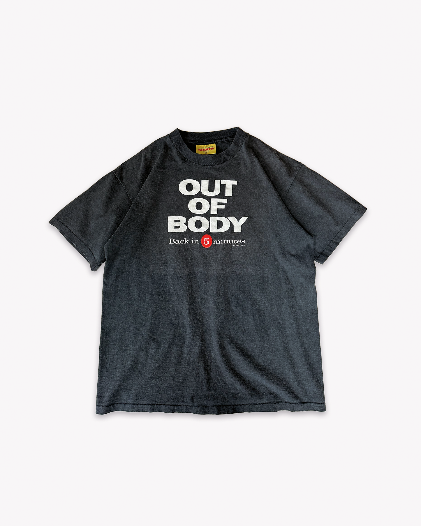90s Out Of Body Single Stitch Tee: Black S/M