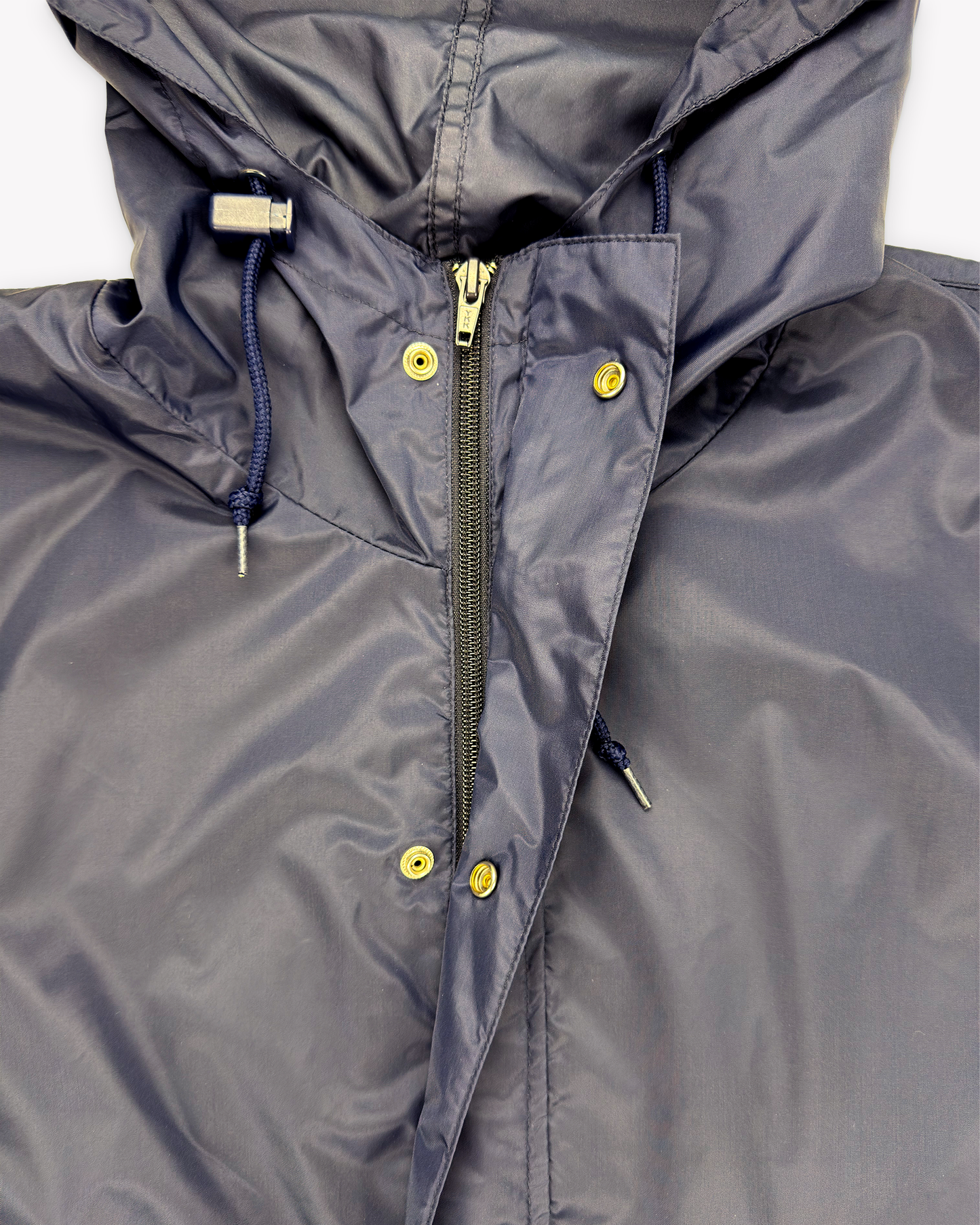 90s J.Crew Nylon Hooded Anorak: Navy L