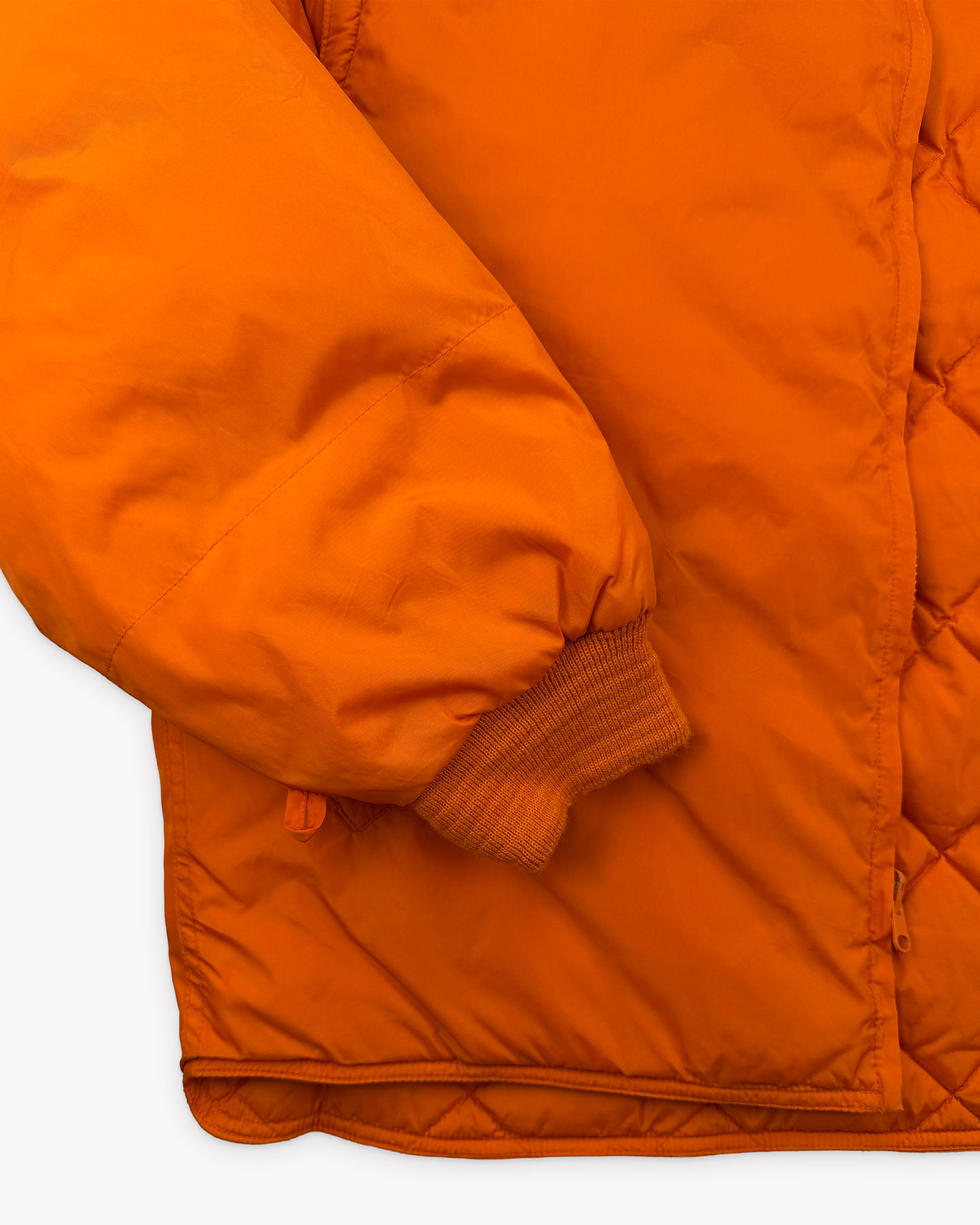 90s J.Crew Removable Sleeves Nylon Down Jacket: Orange L