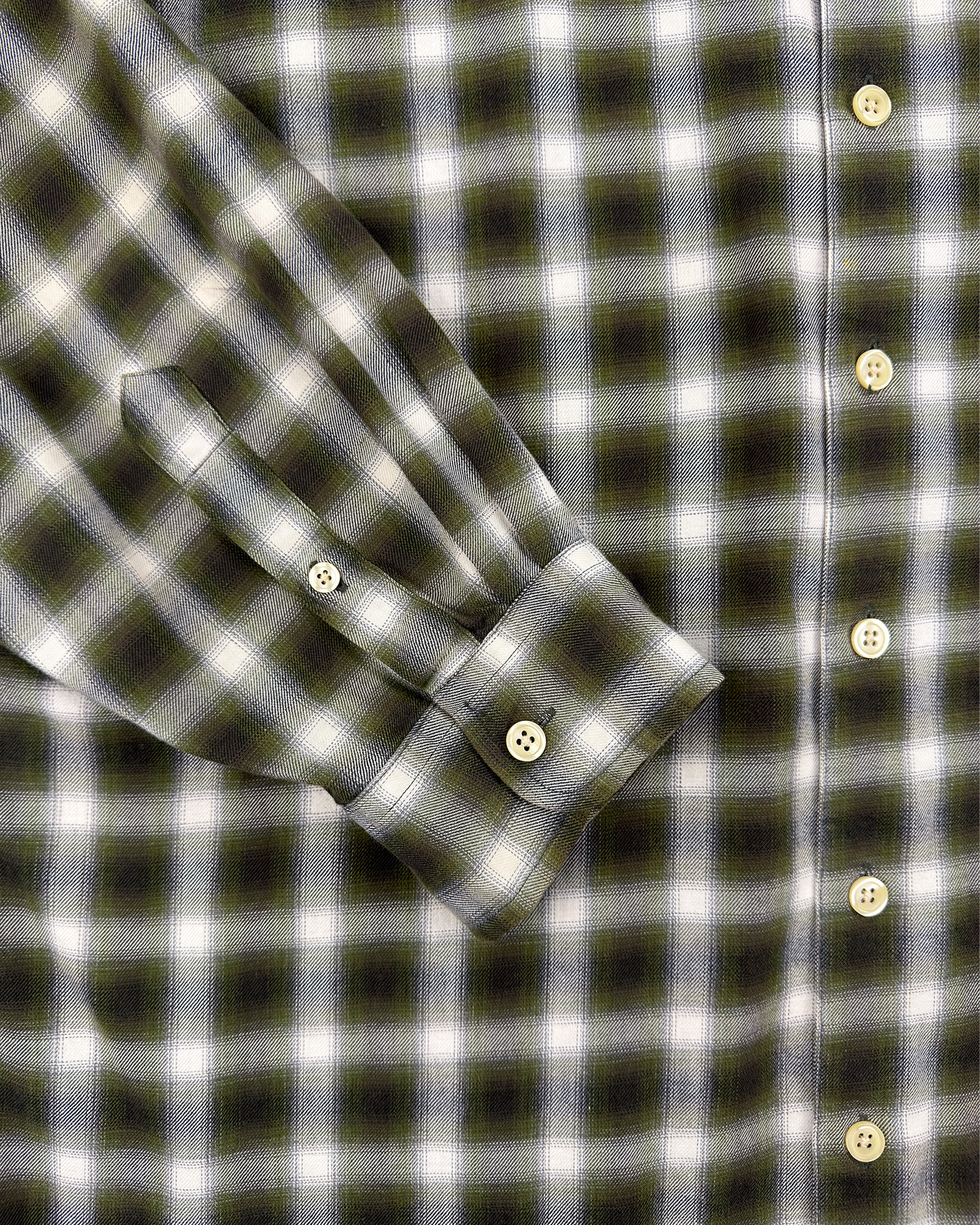 90s J.Crew Shadow Plaid Shirt: Olive XL