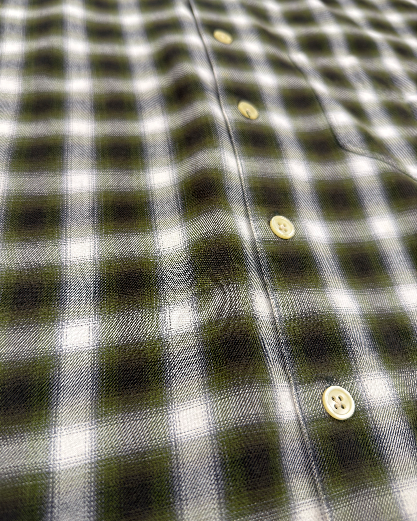 90s J.Crew Shadow Plaid Shirt: Olive XL