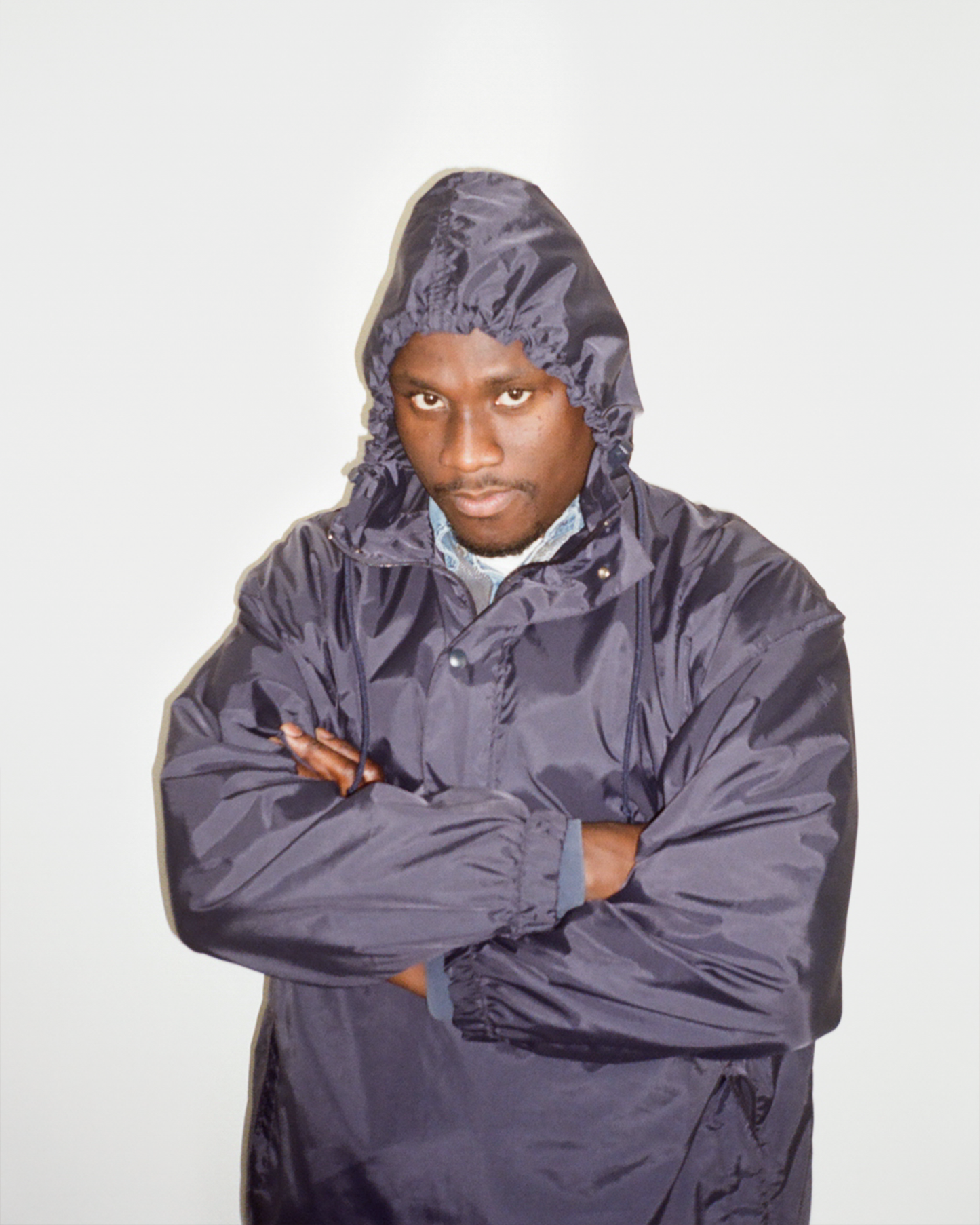 90s J.Crew Nylon Hooded Anorak: Navy L