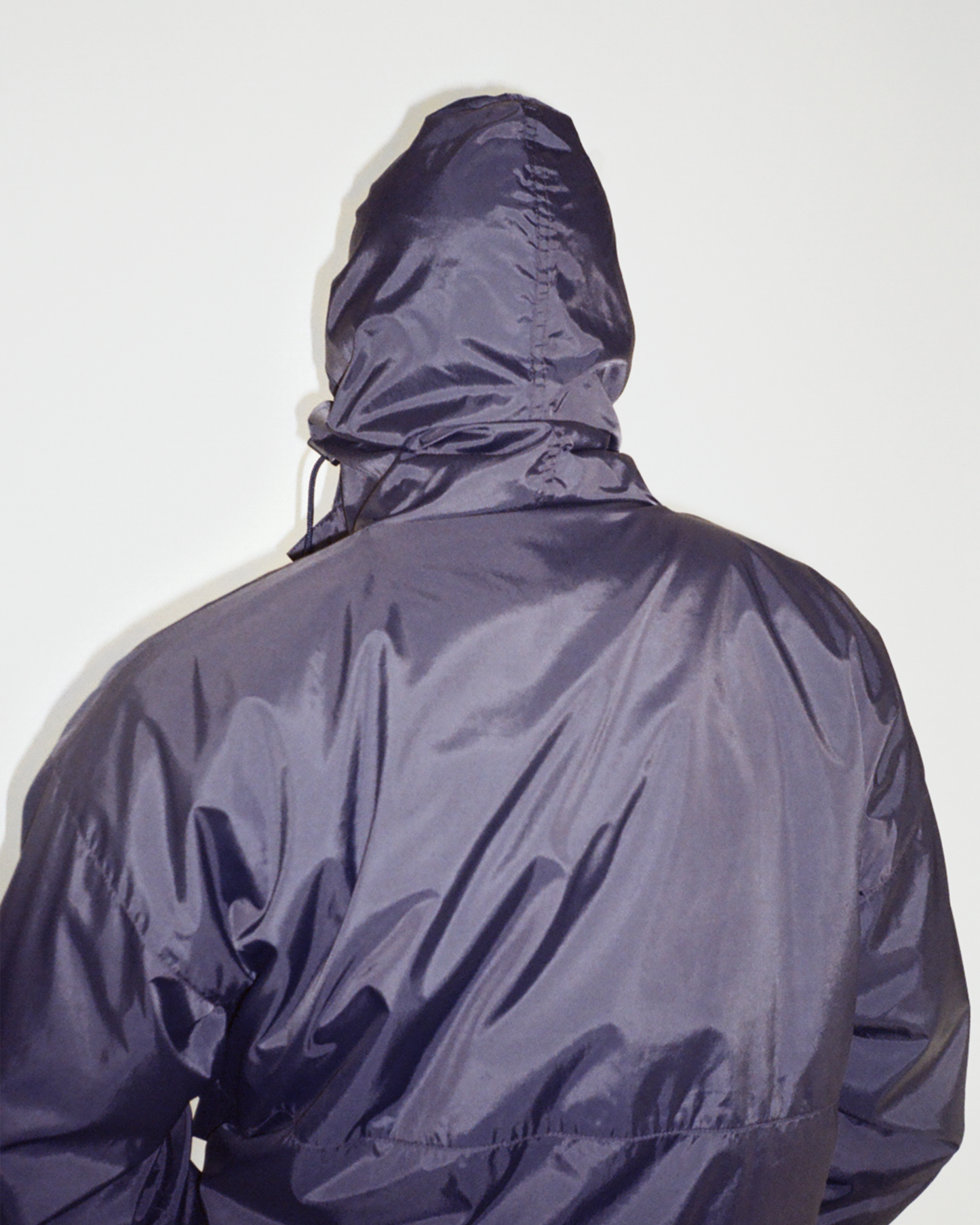 90s J.Crew Nylon Hooded Anorak: Navy L