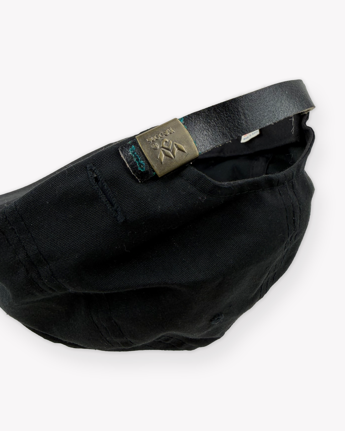 80s Johnny Cash 5 Panel Cap: Black