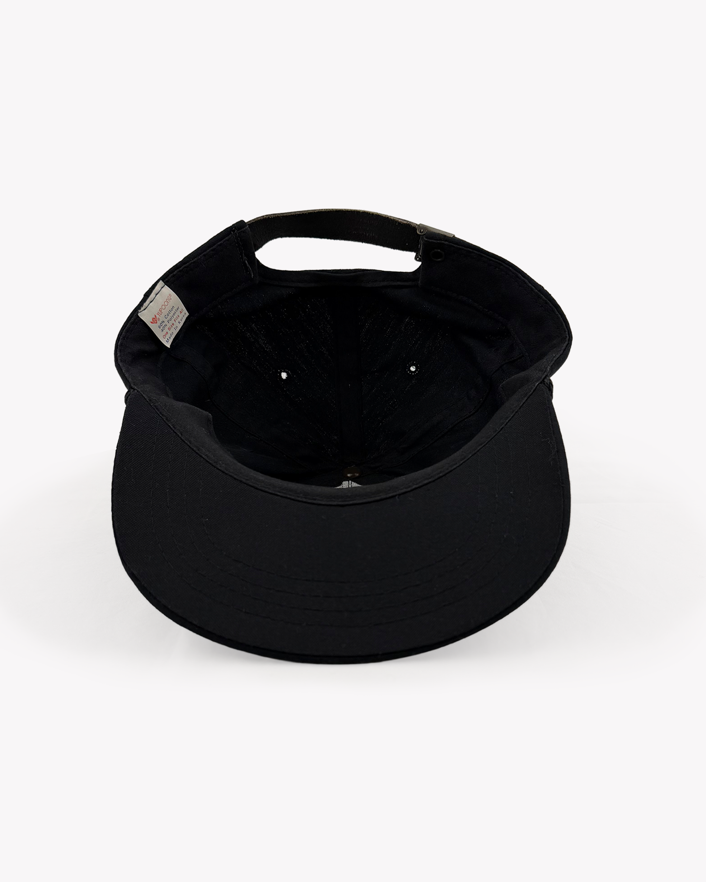 80s Johnny Cash 5 Panel Cap: Black