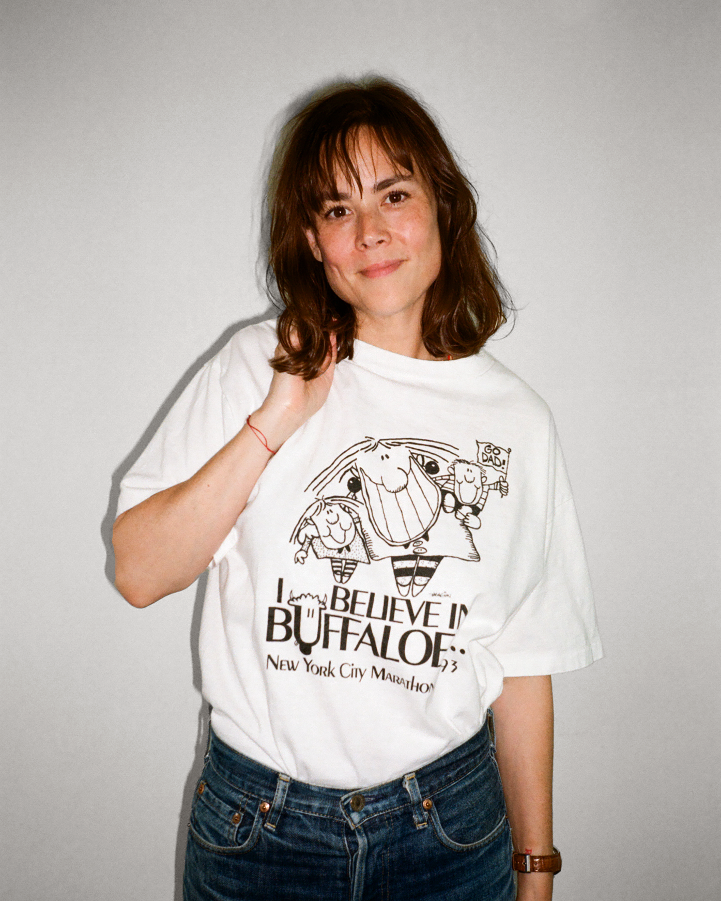 1993 NYC Marathon Single Stitch Tee: White M