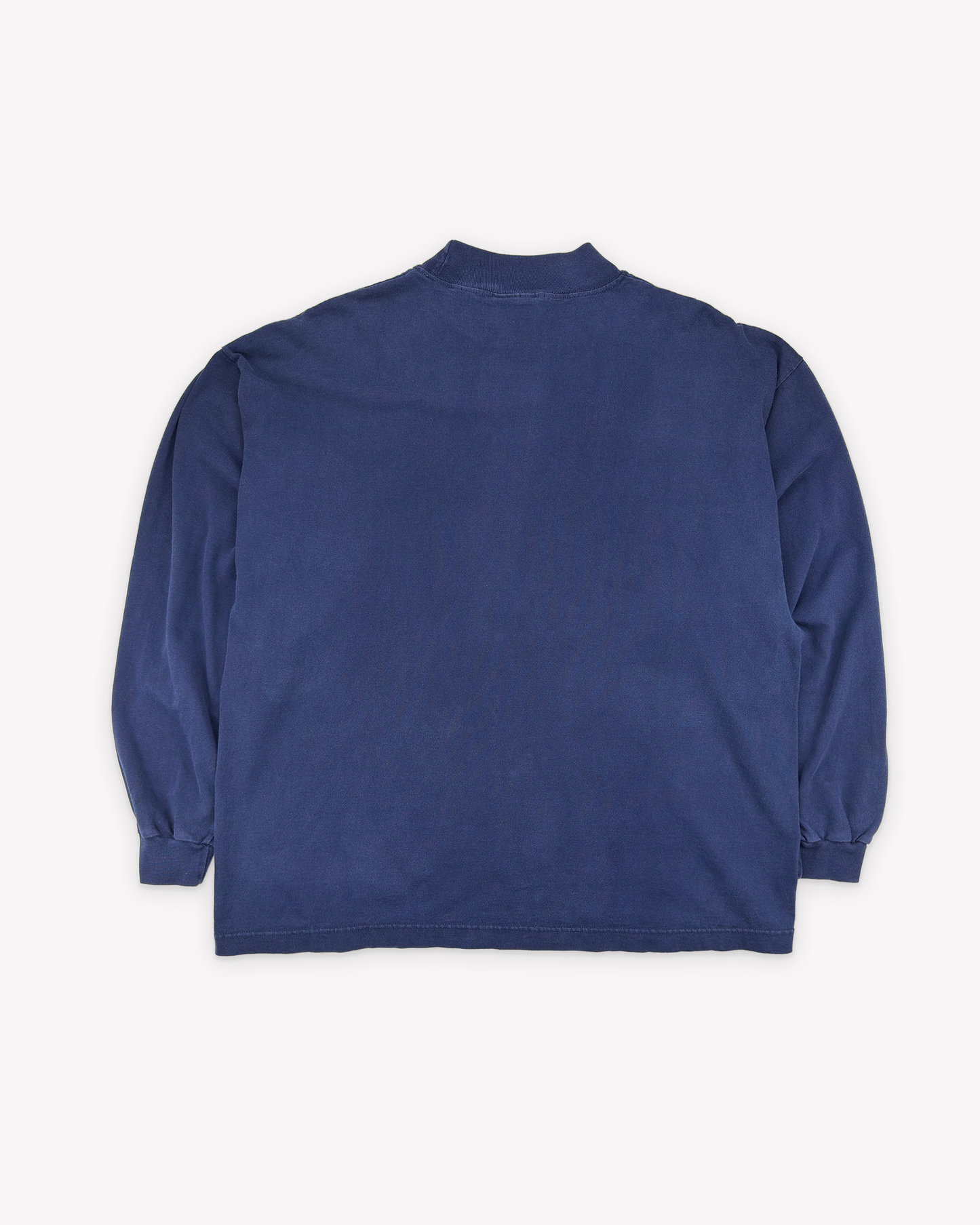 90s NYAC Mock Neck LS Tee: Navy L