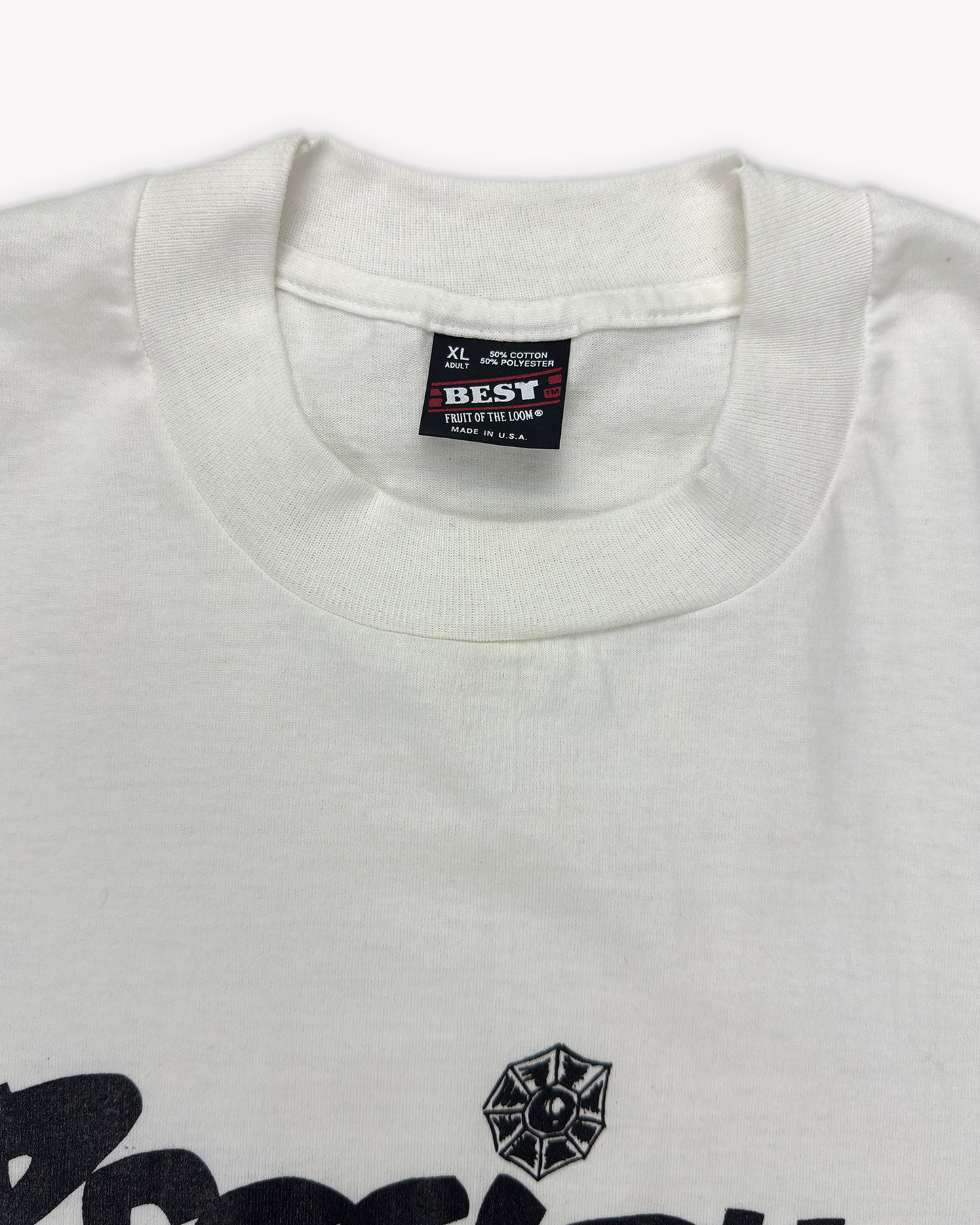 90s Precious Gems Single Stitch Tee: White L/XL