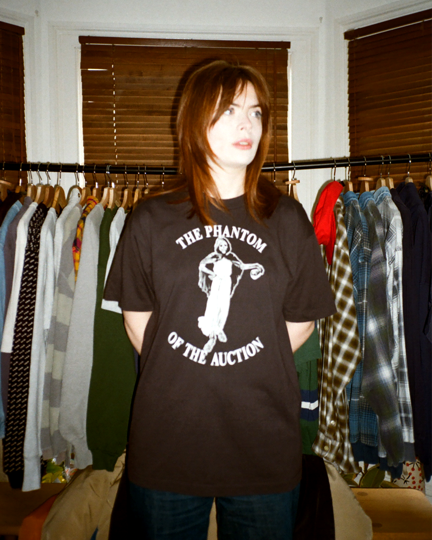 90s Phantom of the Auction Single Stitch Tee: Black M