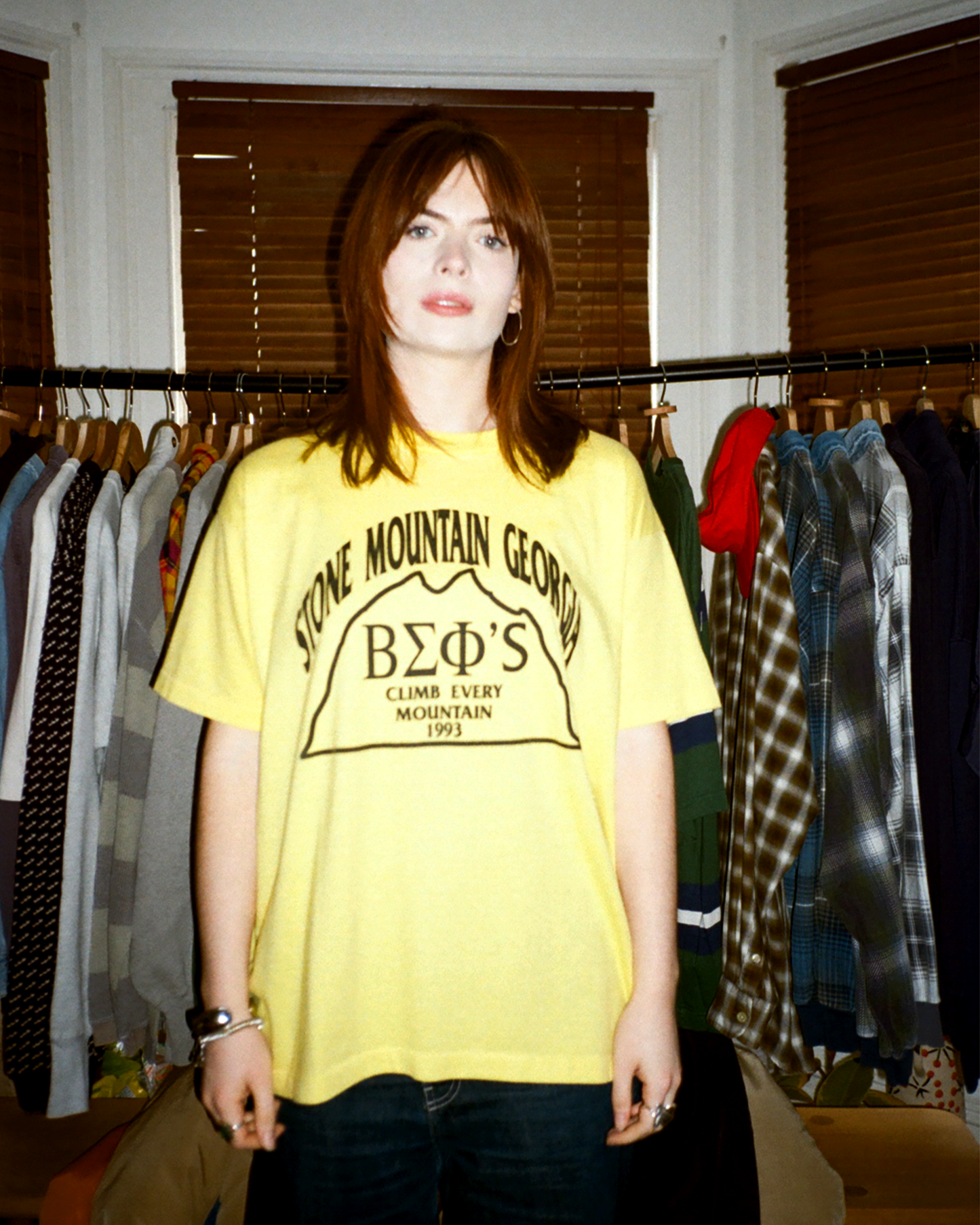 1993 Stone Mountain Single Stitch Tee: Yellow L/XL